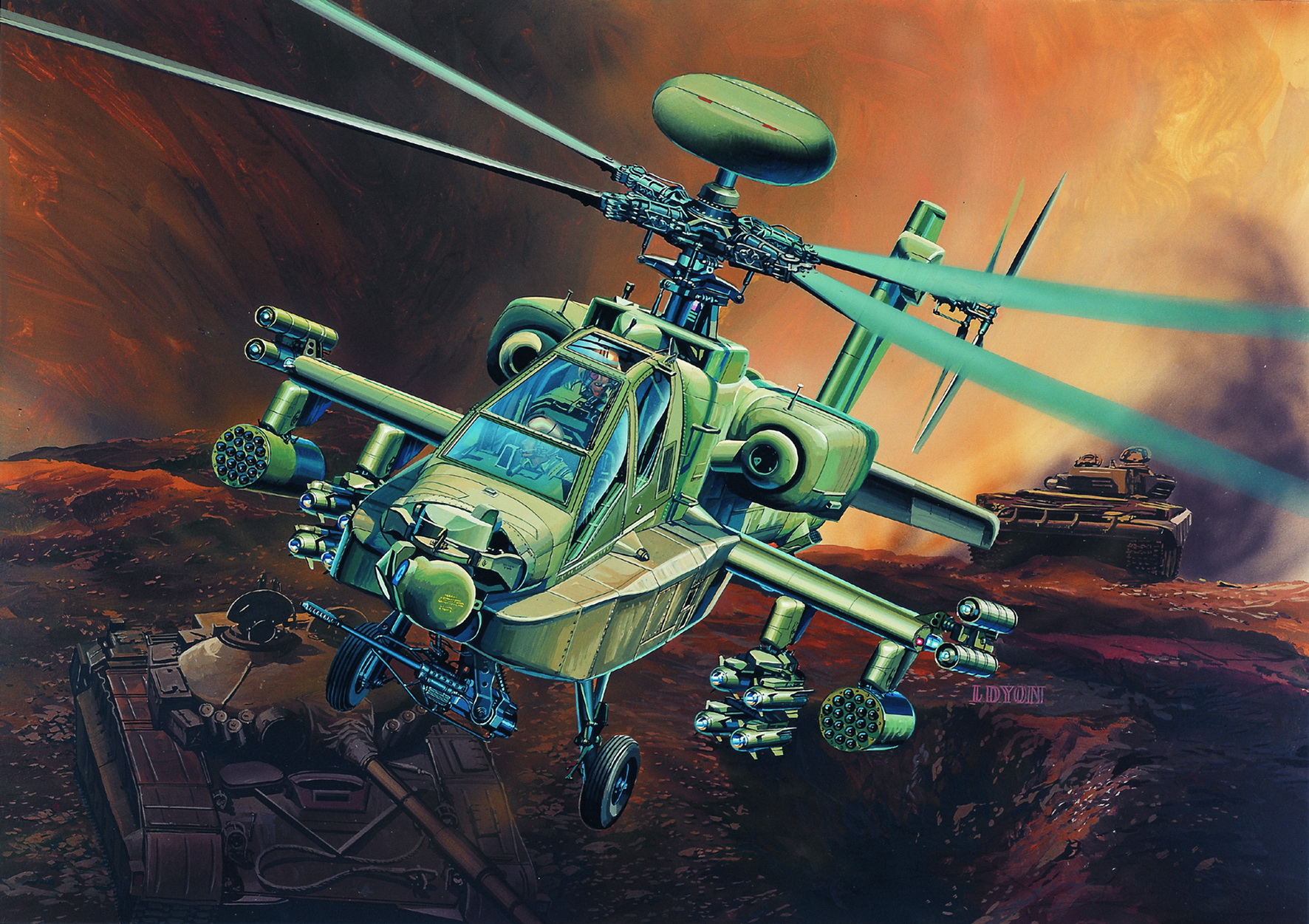 рисунок AH-64D Longbow