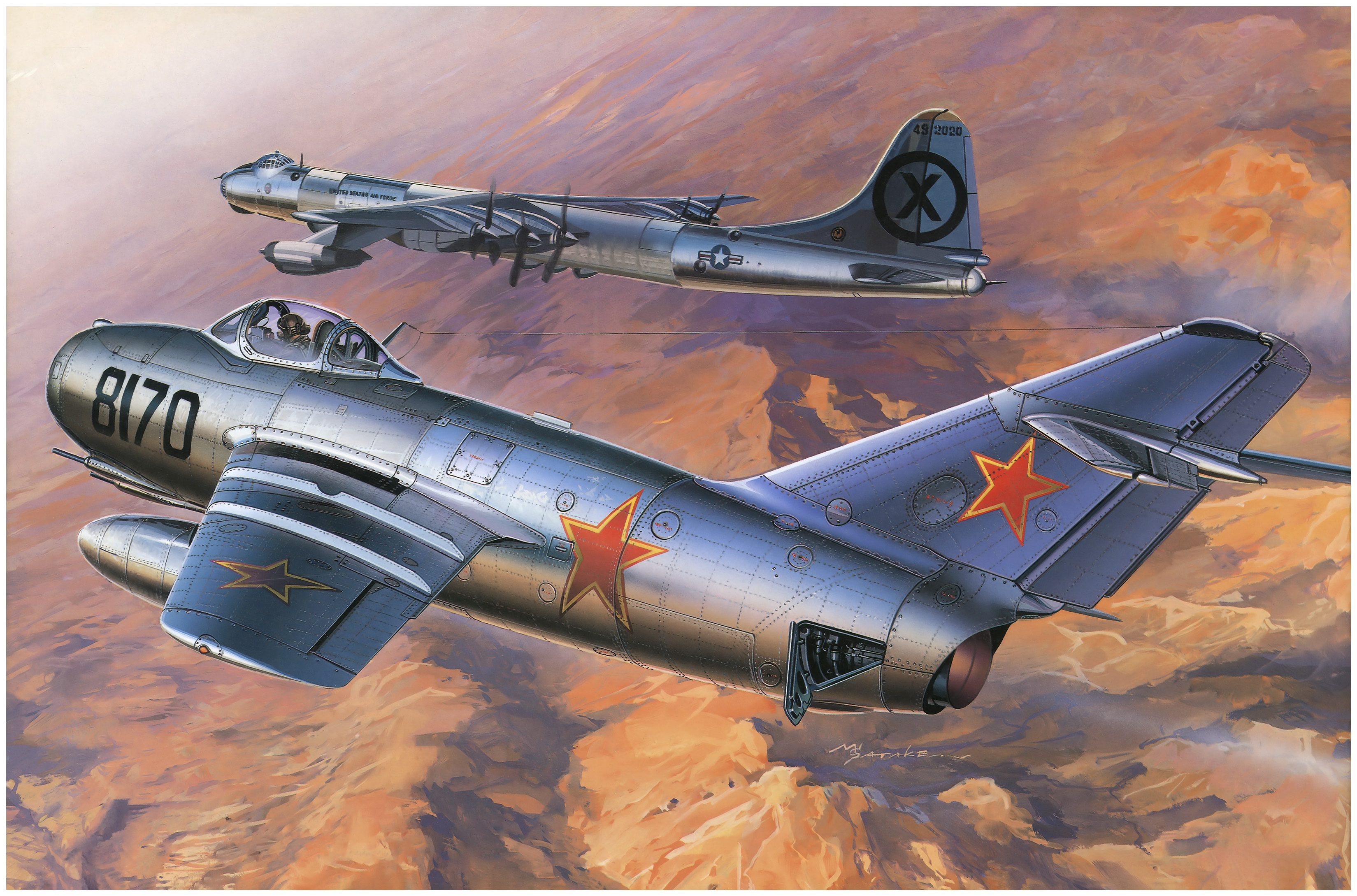 рисунок МиГ-15