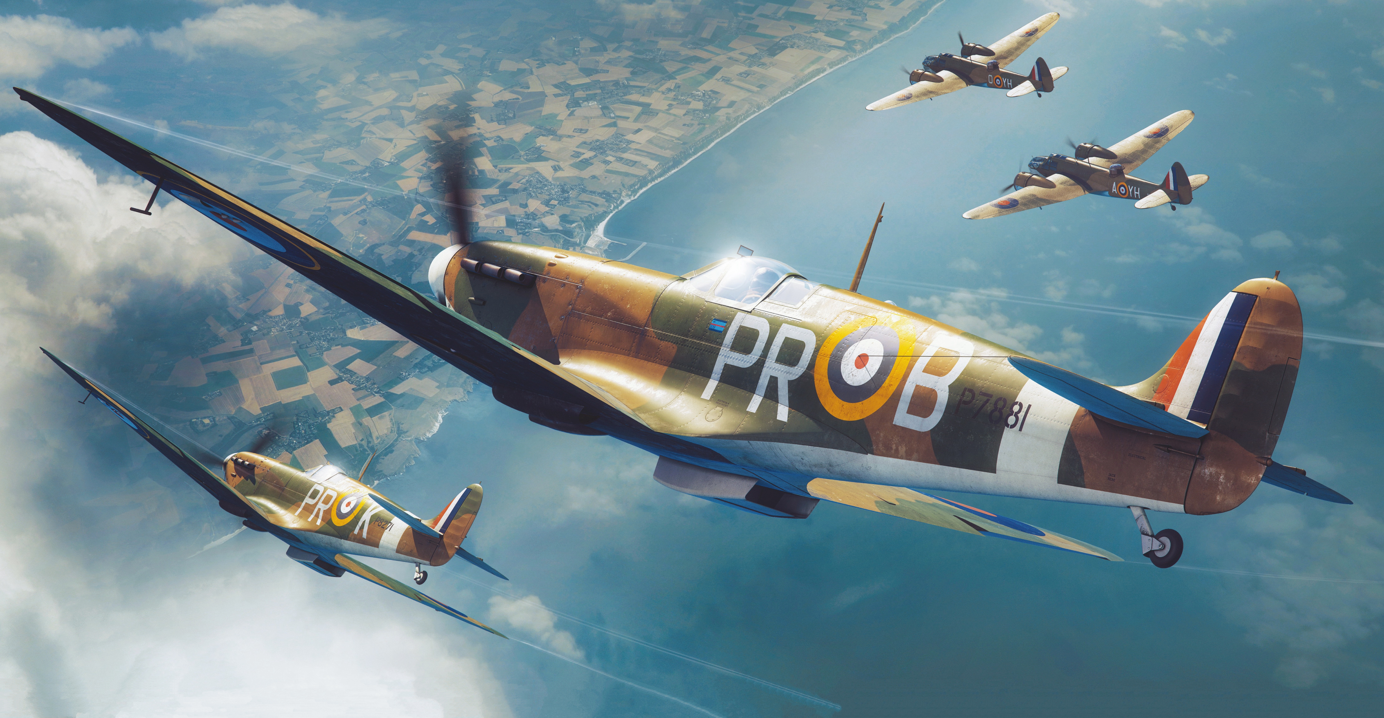 рисунок Spitfire Mk.IIa
