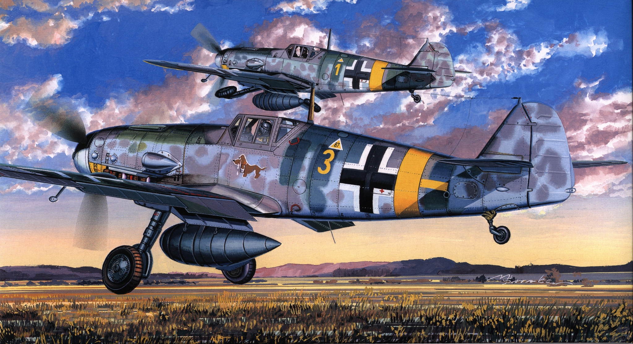 рисунок Messerschmitt Bf 109G-4
