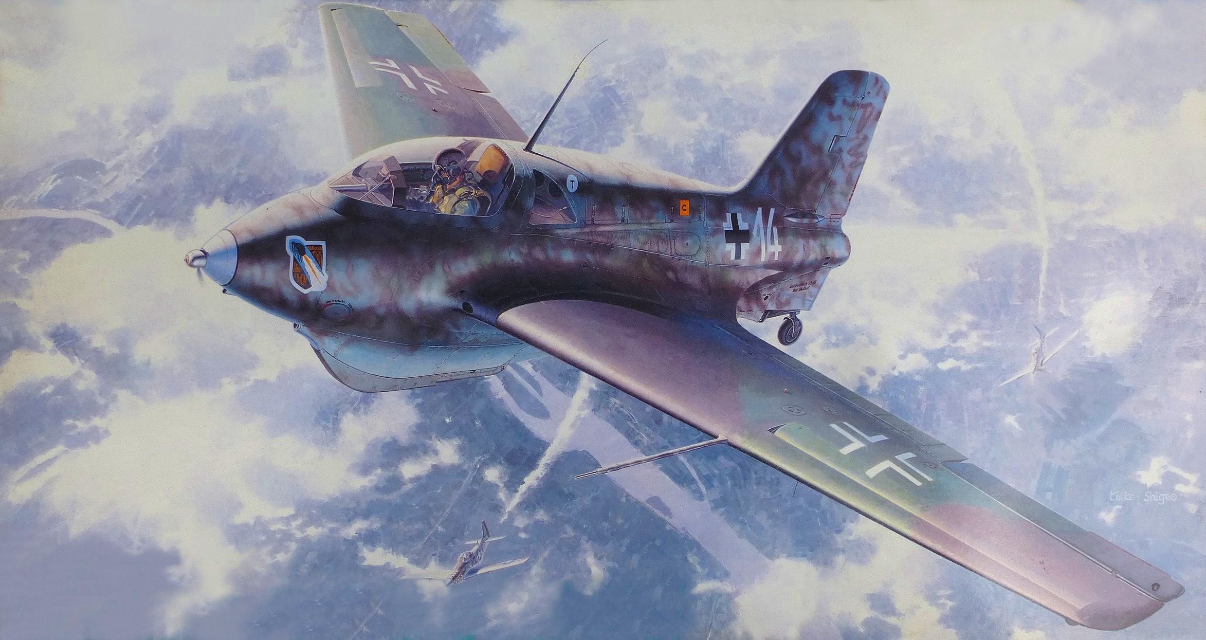 рисунок Messerschmitt Me.163B-1a Komet
