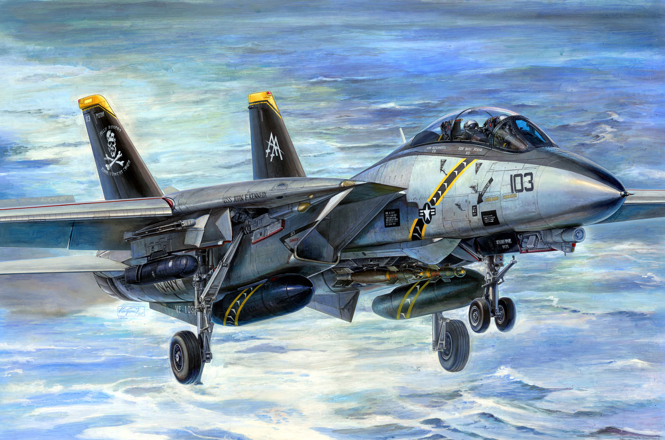 рисунок F-14B Tomcat (Bomb-cat)
