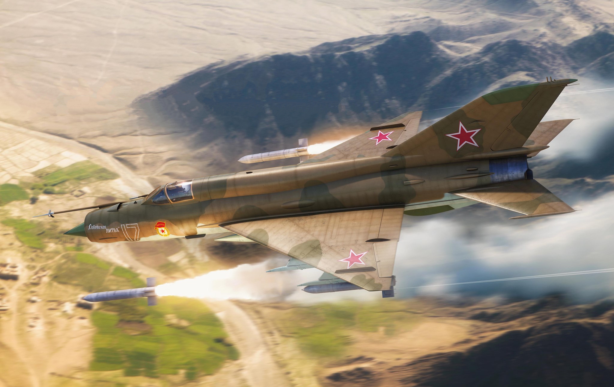 рисунок MiG-21bis