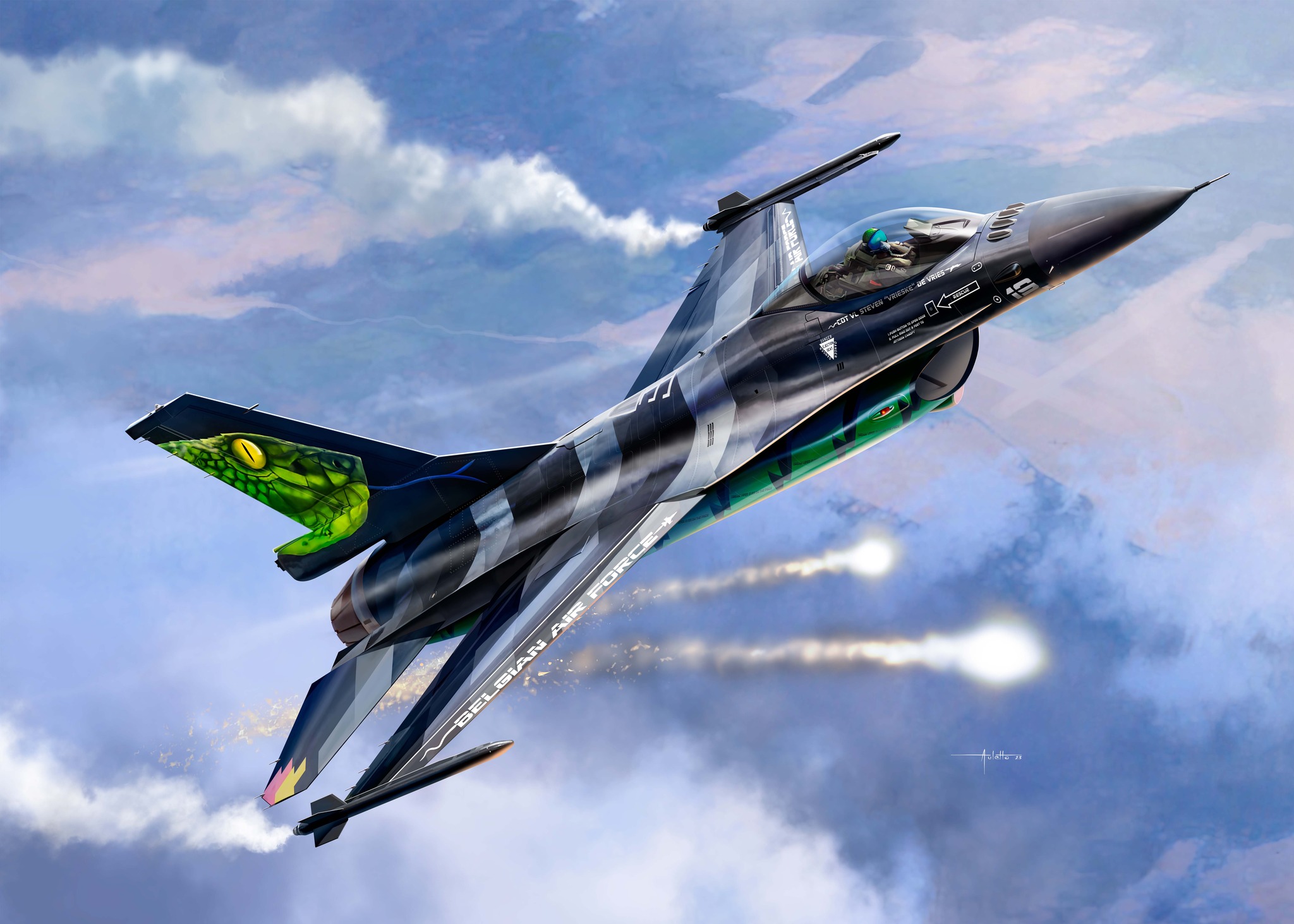 рисунок F-16A MLU Dream Viper