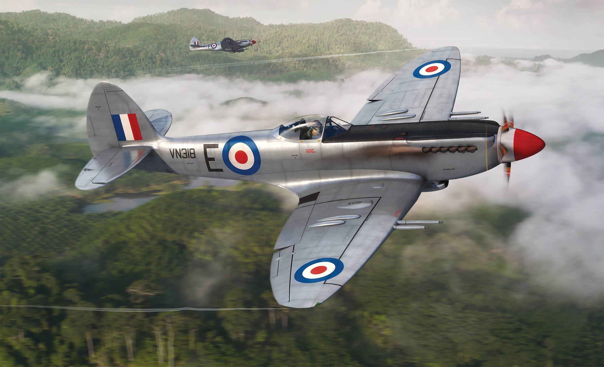 рисунок Supermarine Spitfire F.Mk.24
