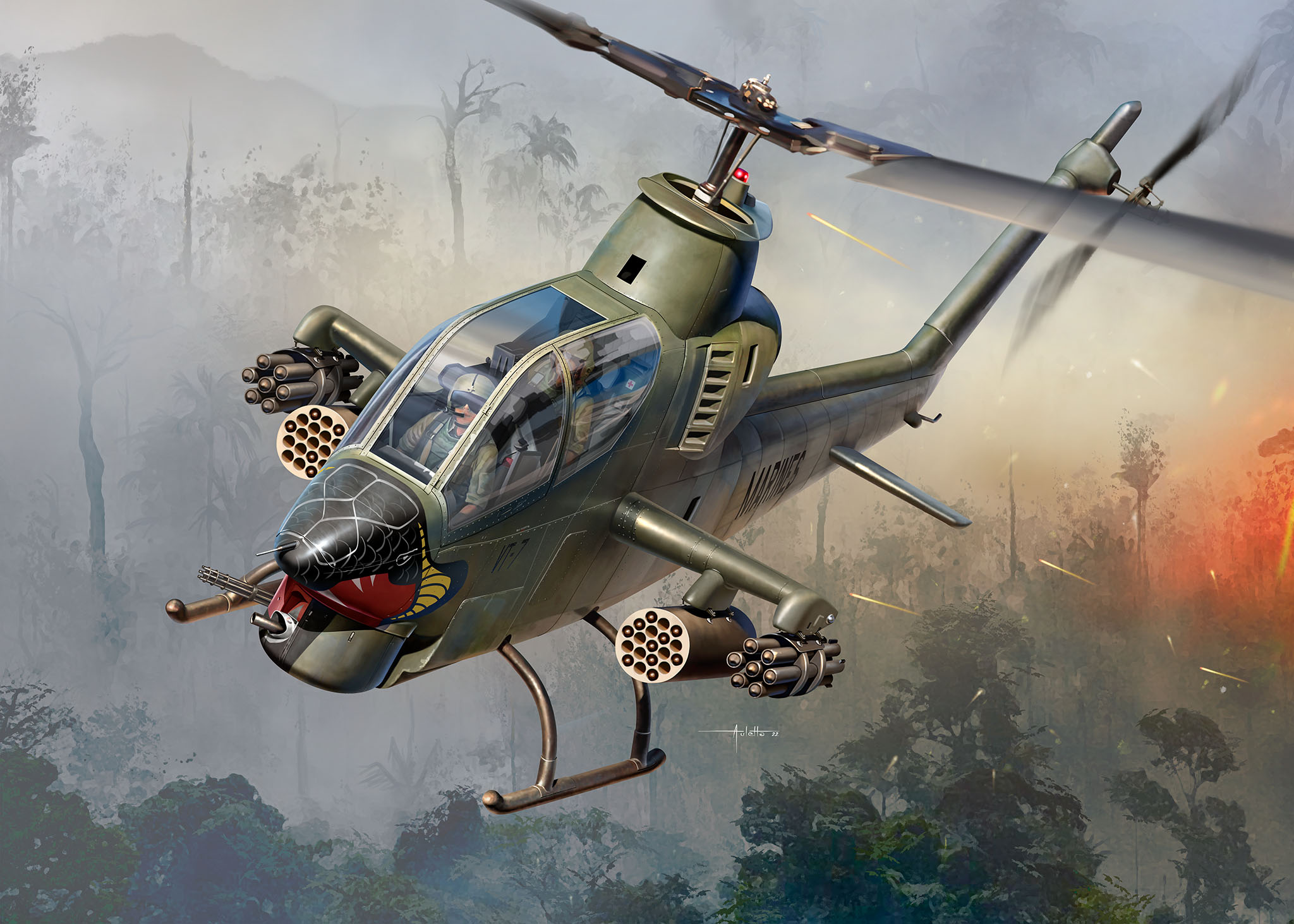рисунок AH-1G Cobra