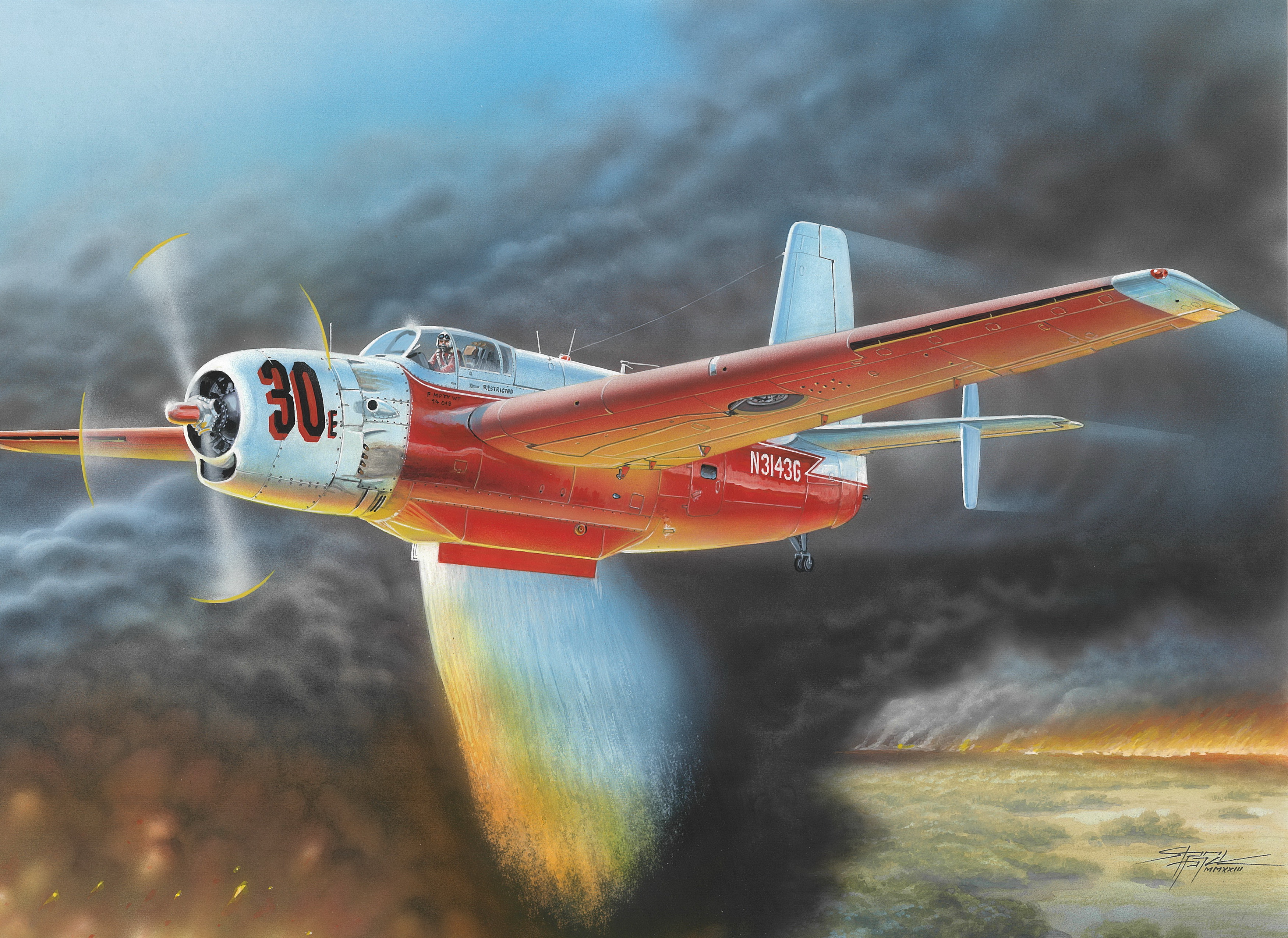 рисунок AF-2 Guardian Fire Bomber