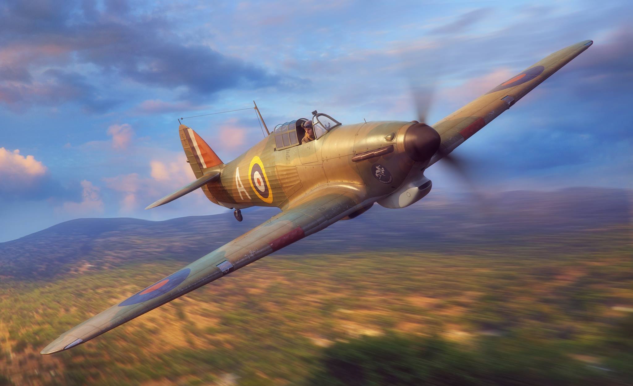 рисунок Hawker Hurricane Mk.I Tropical