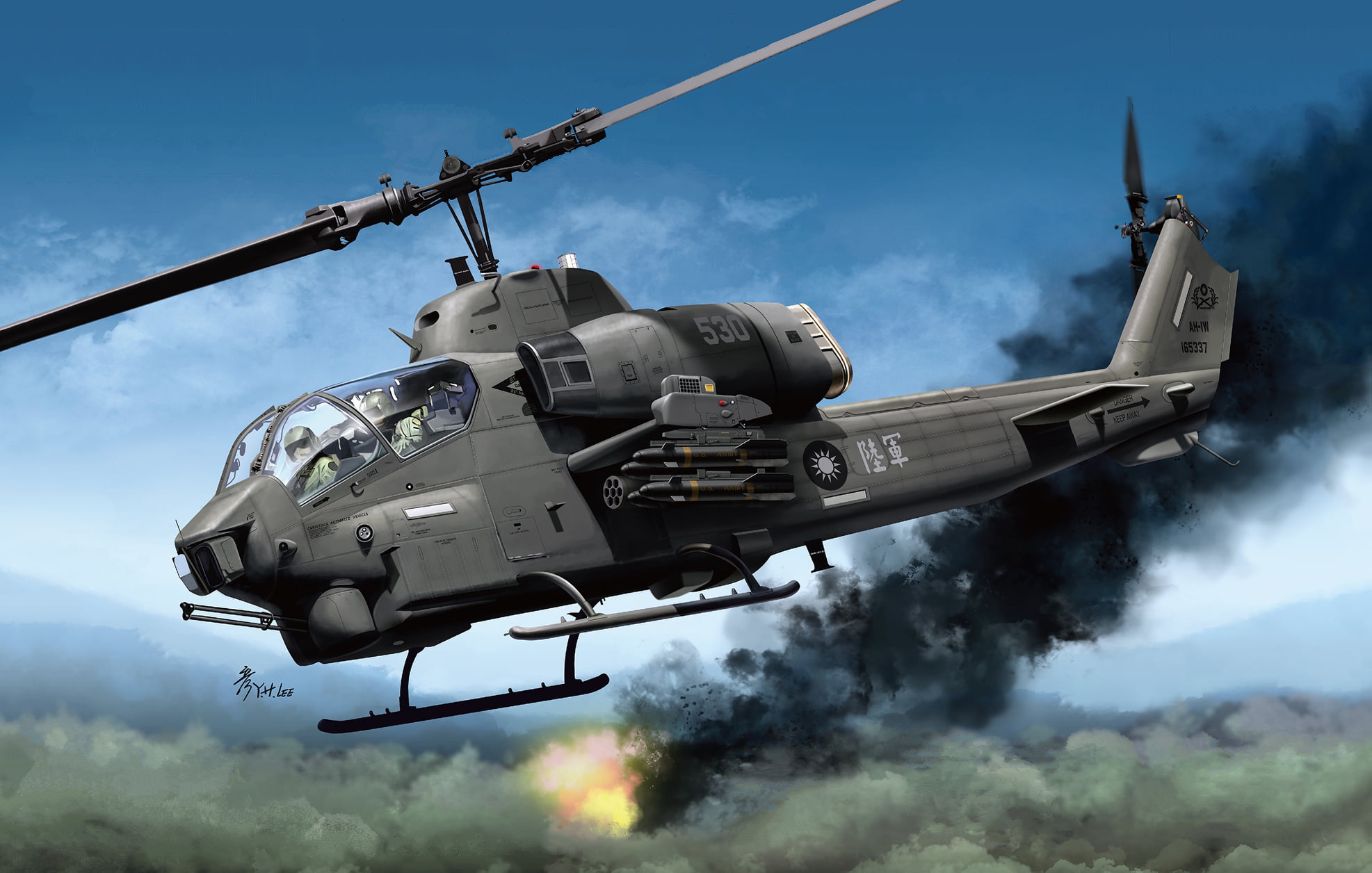рисунок AH-1W Super Cobra