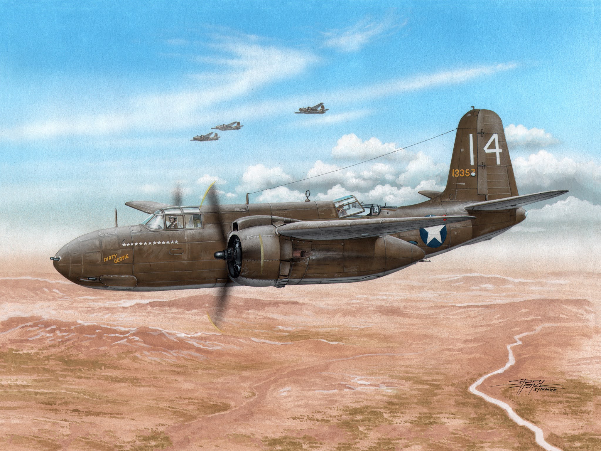 рисунок Douglas A-20B/C Havoc