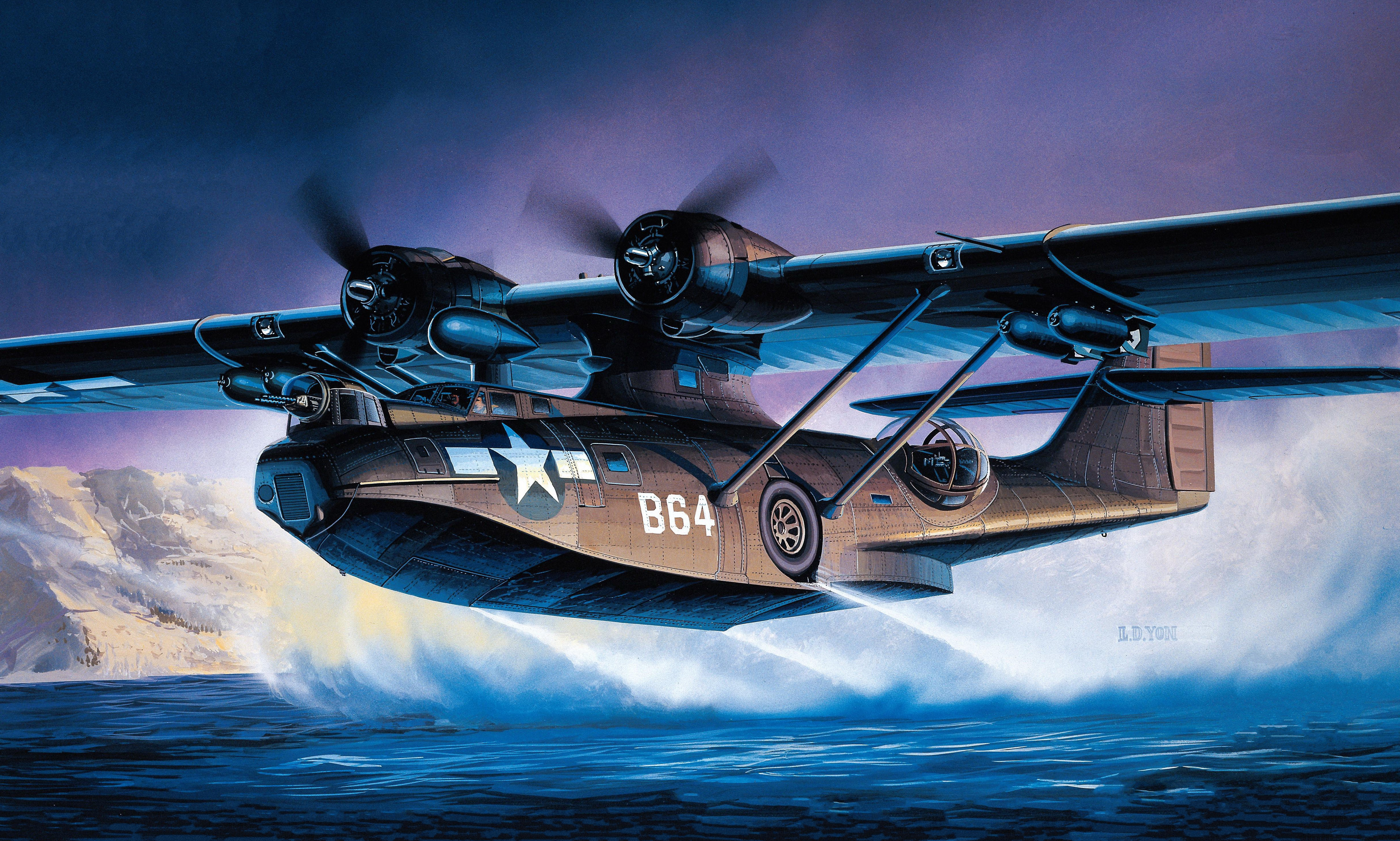 рисунок PBY-5A Black Cat