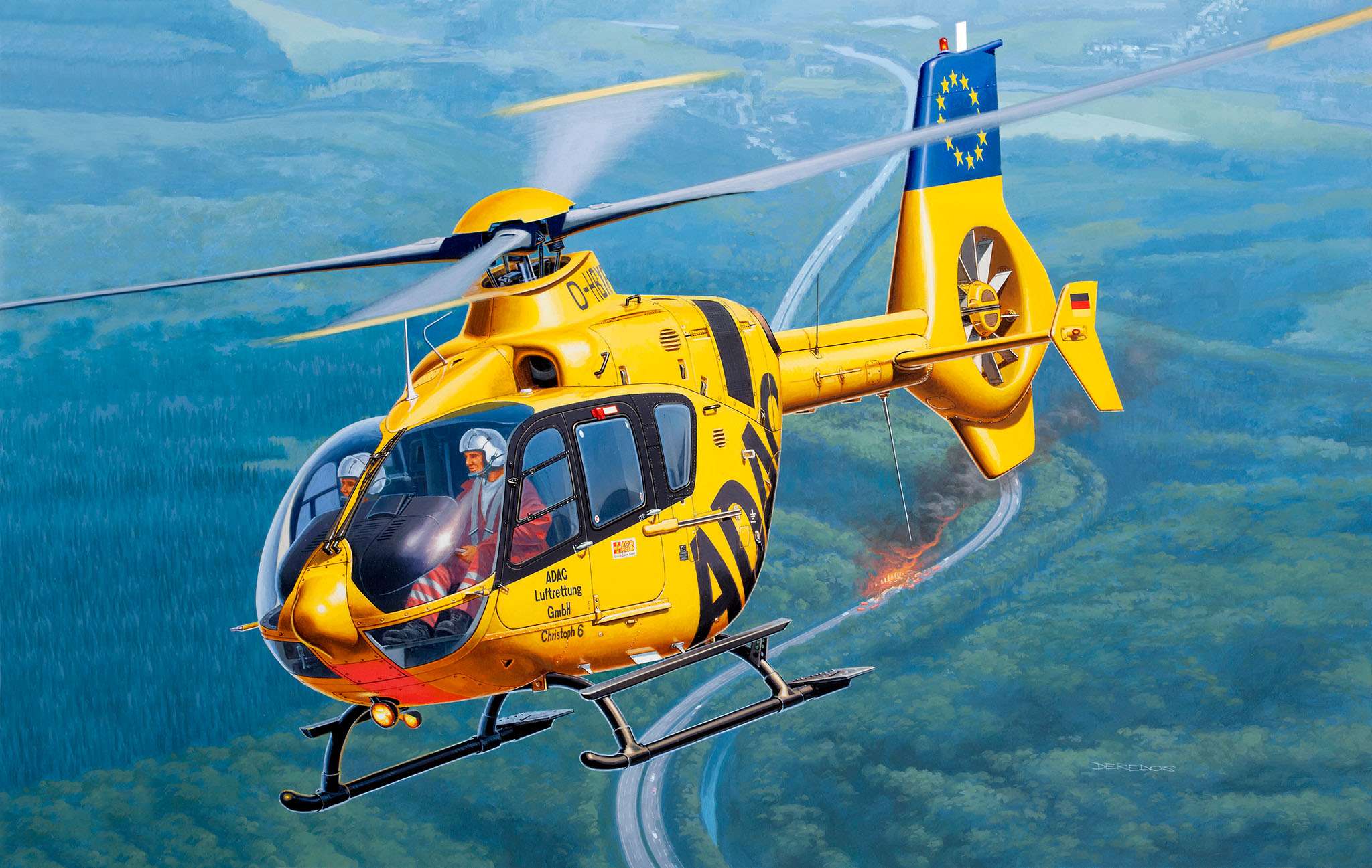 рисунок Eurocopter EC135 ADAC