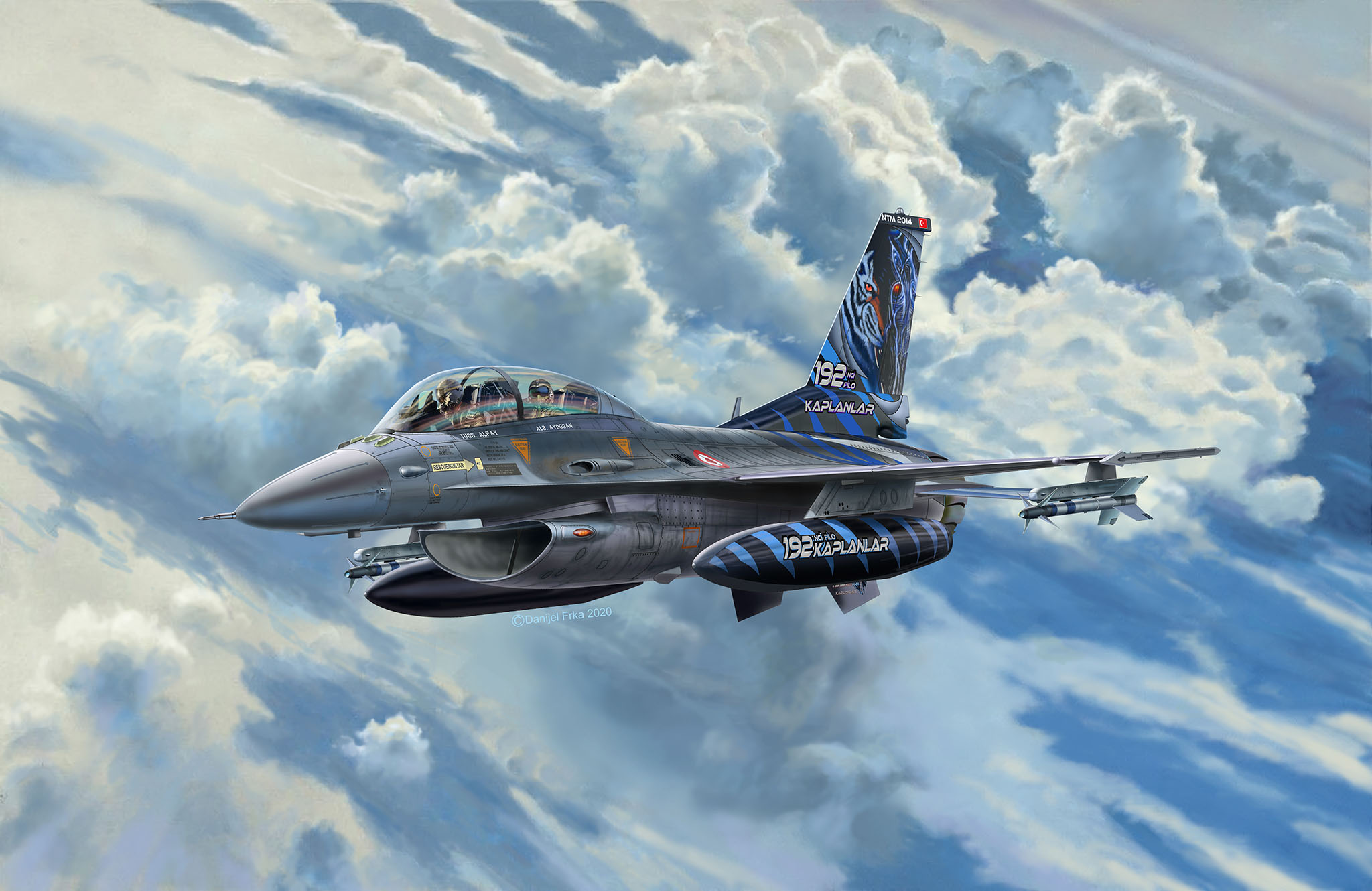 рисунок Lockheed Martin F-16D Tigermeet