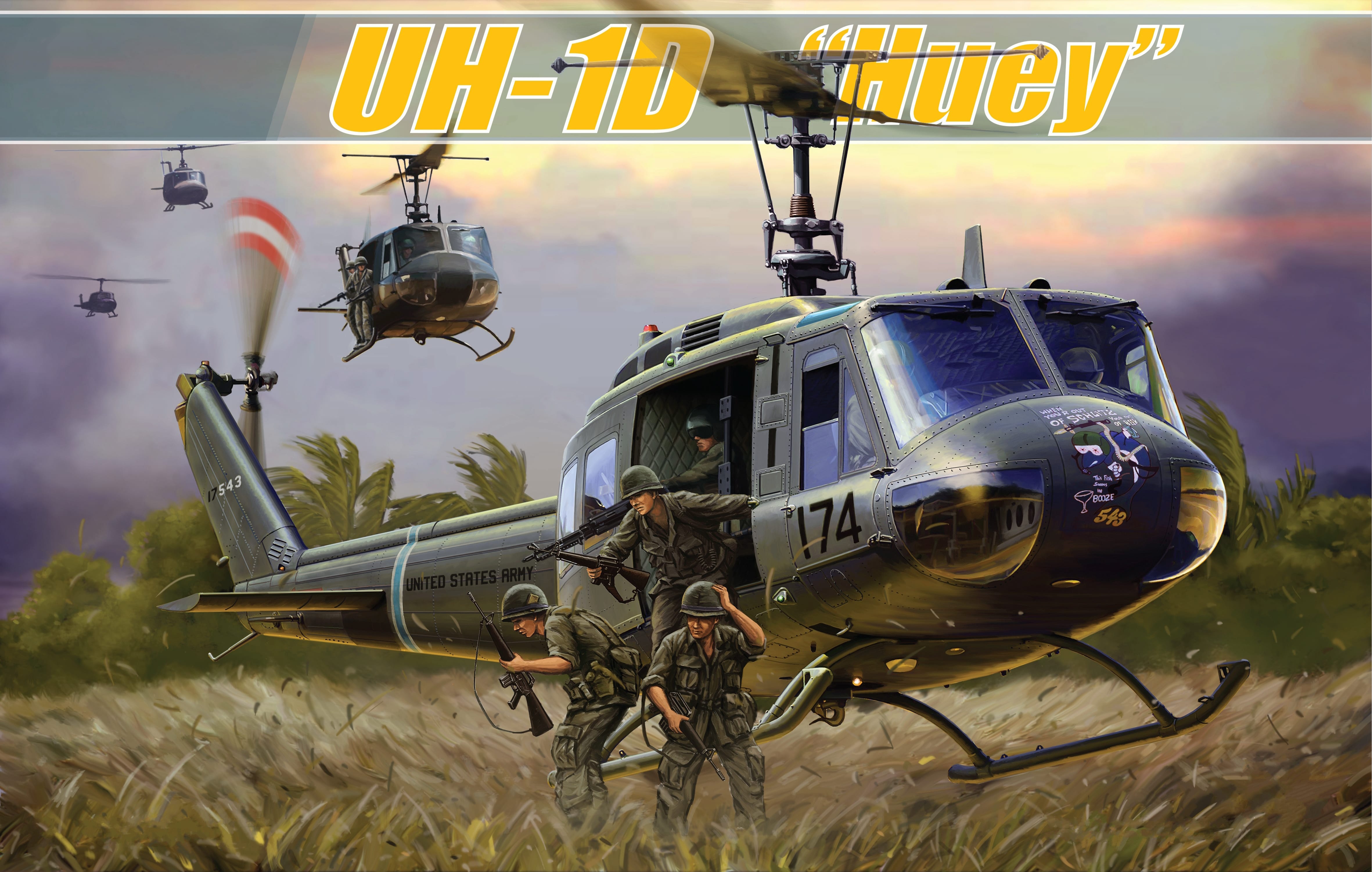рисунок UH-1D "Huey"