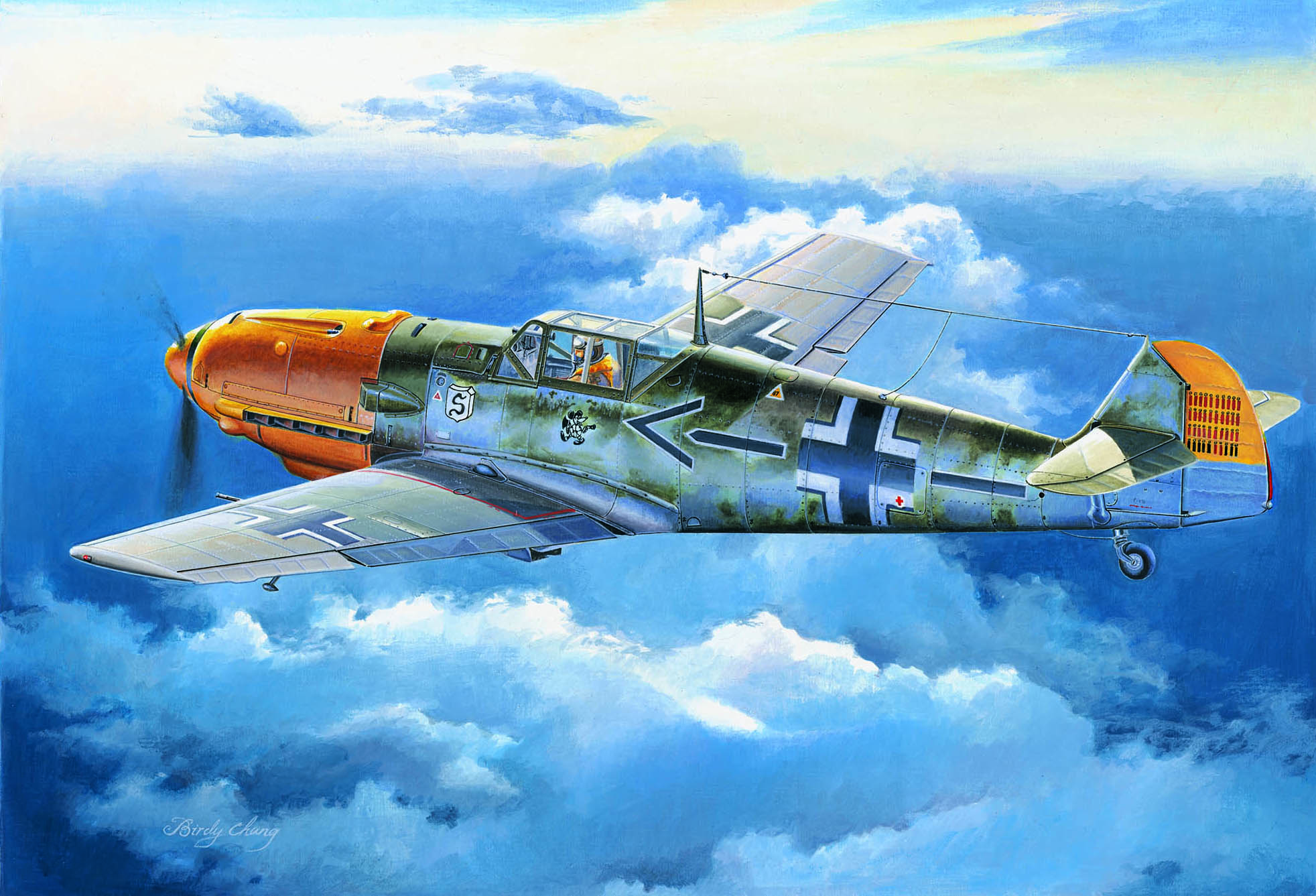 рисунок Messerschmitt Bf 109E-4