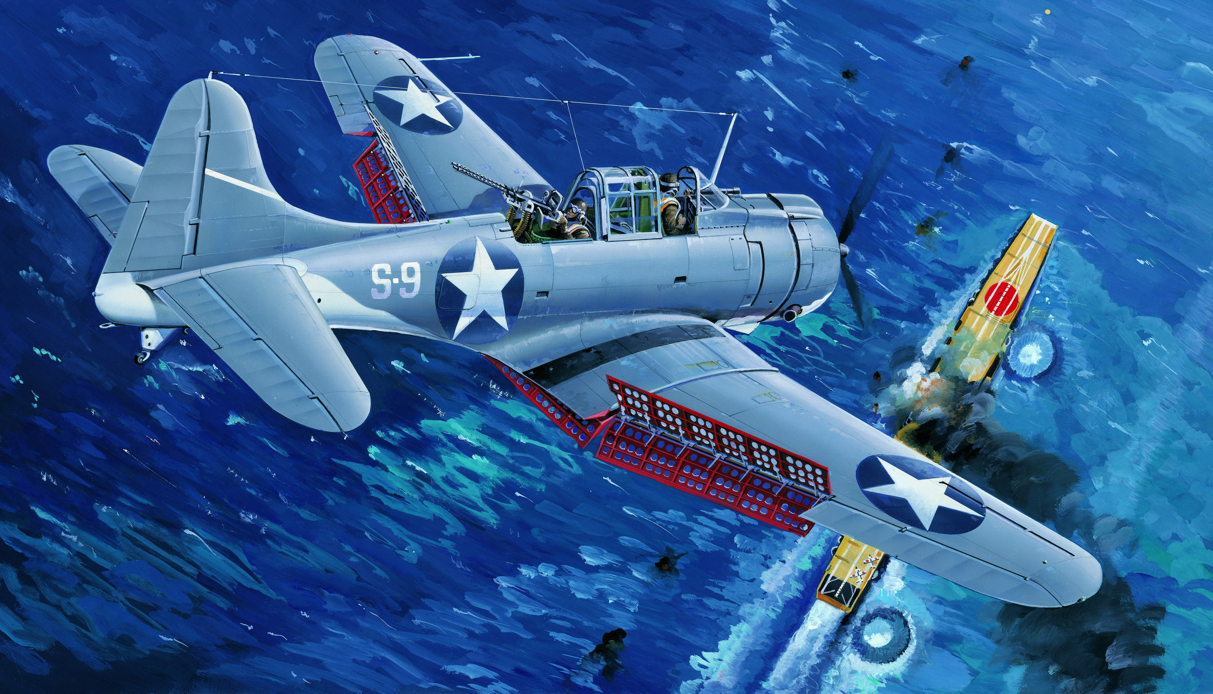 рисунок SBD-3 Dauntless Midway