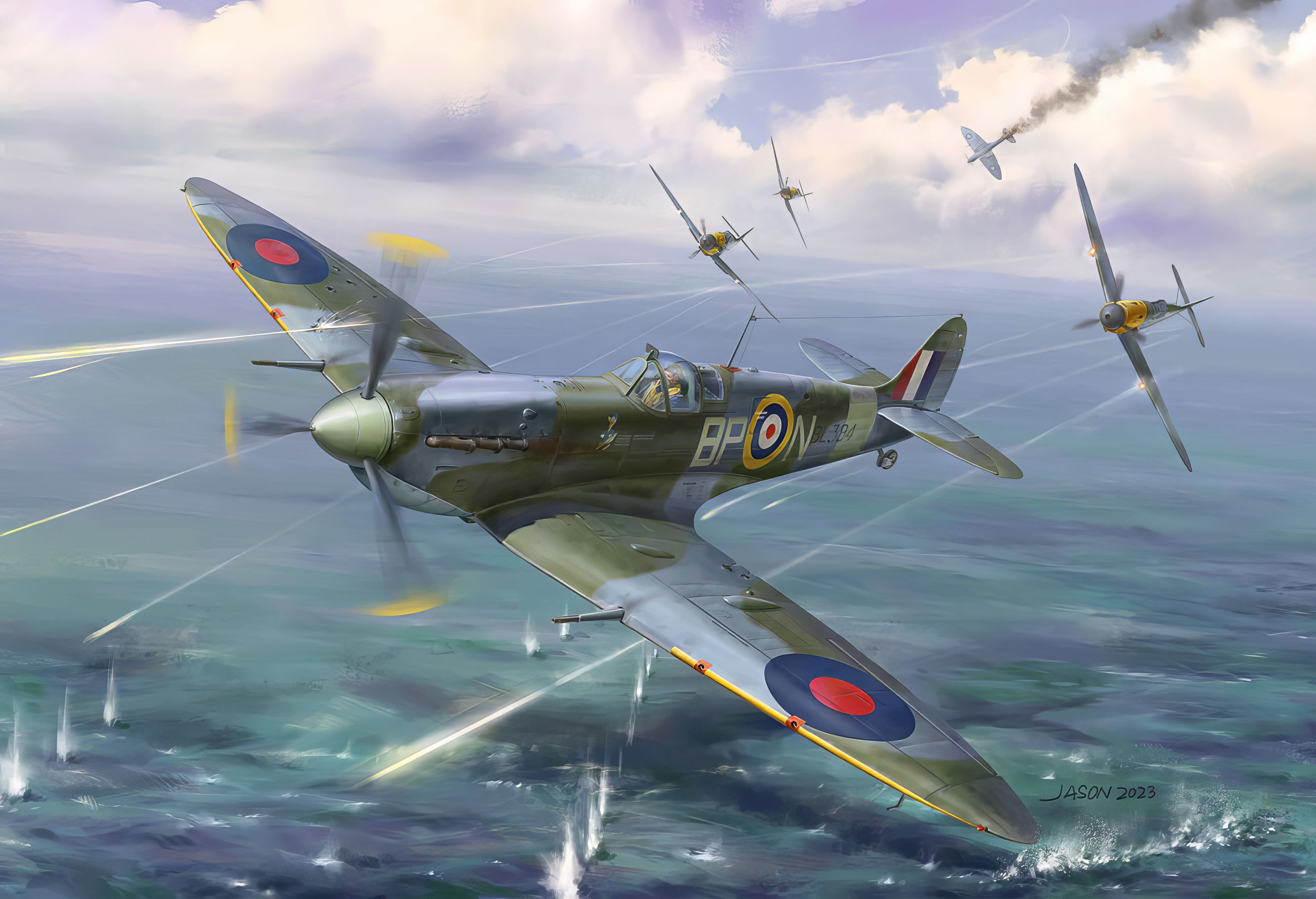 рисунок Supermarine Spitfire Mk.Vb w/Interior