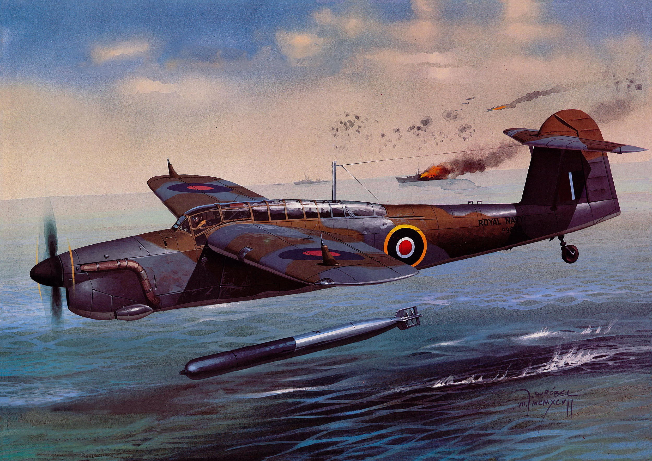 рисунок Fairey Barracuda Mk.II