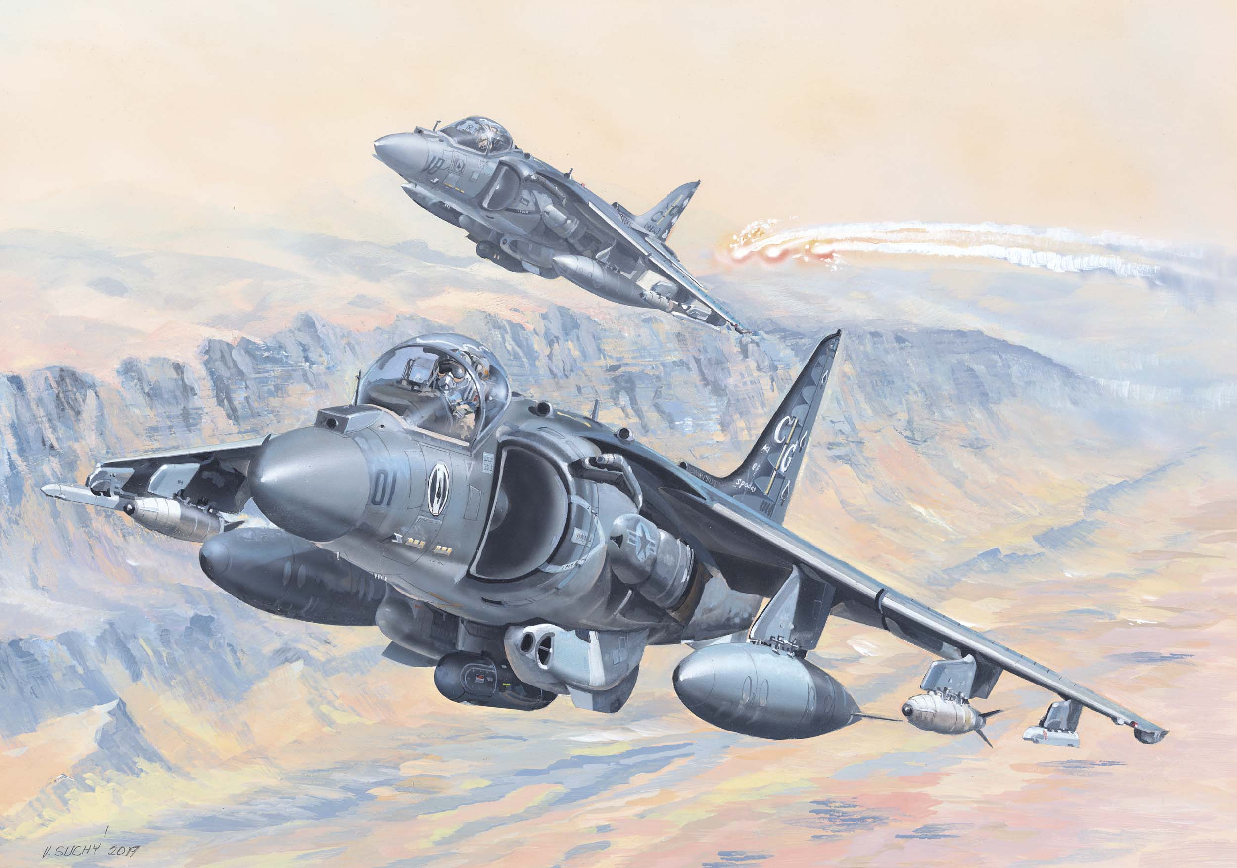 рисунок AV-8B Harrier II