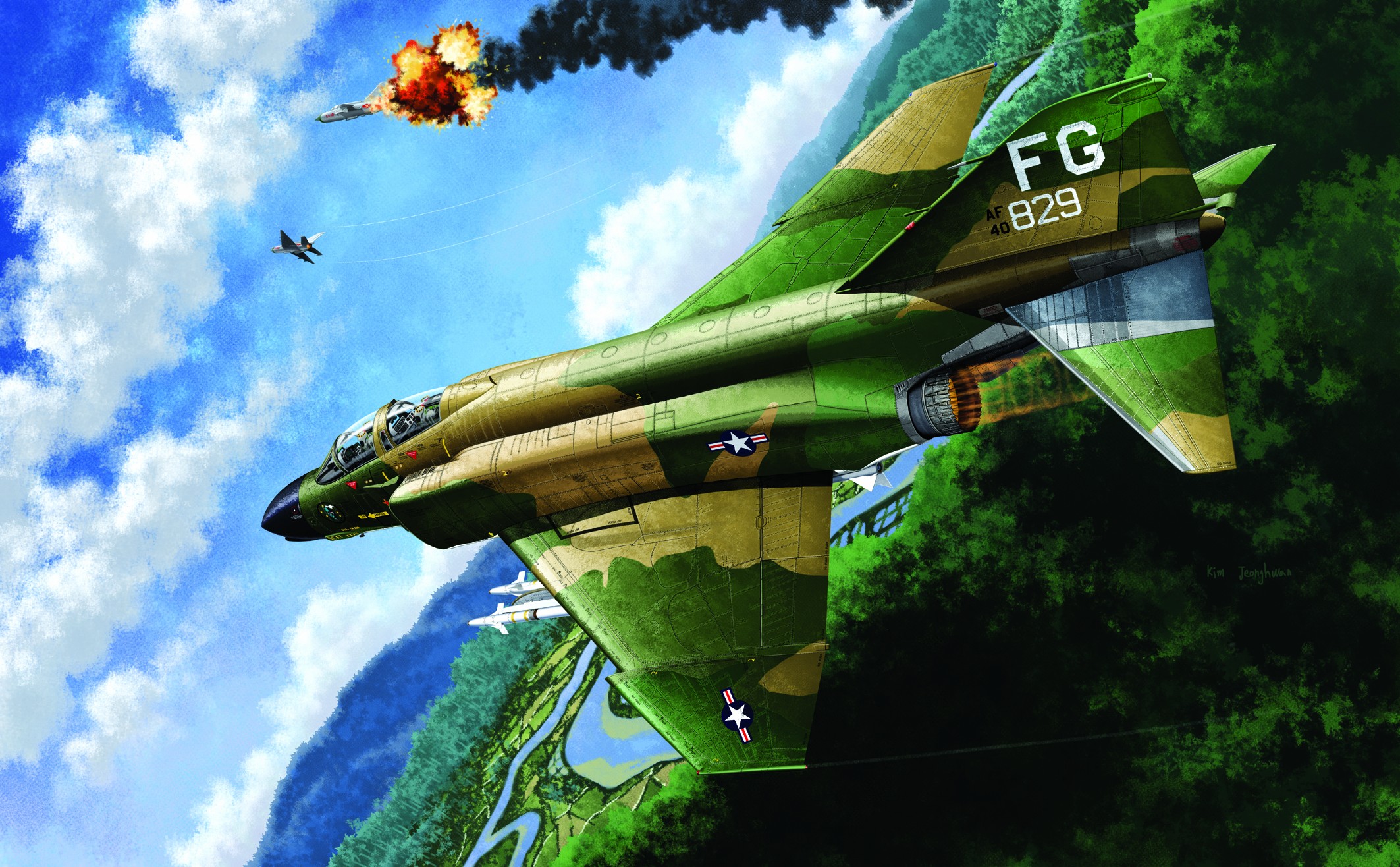 рисунок McDonnell Douglas F-4C Phantom II Vietnam War