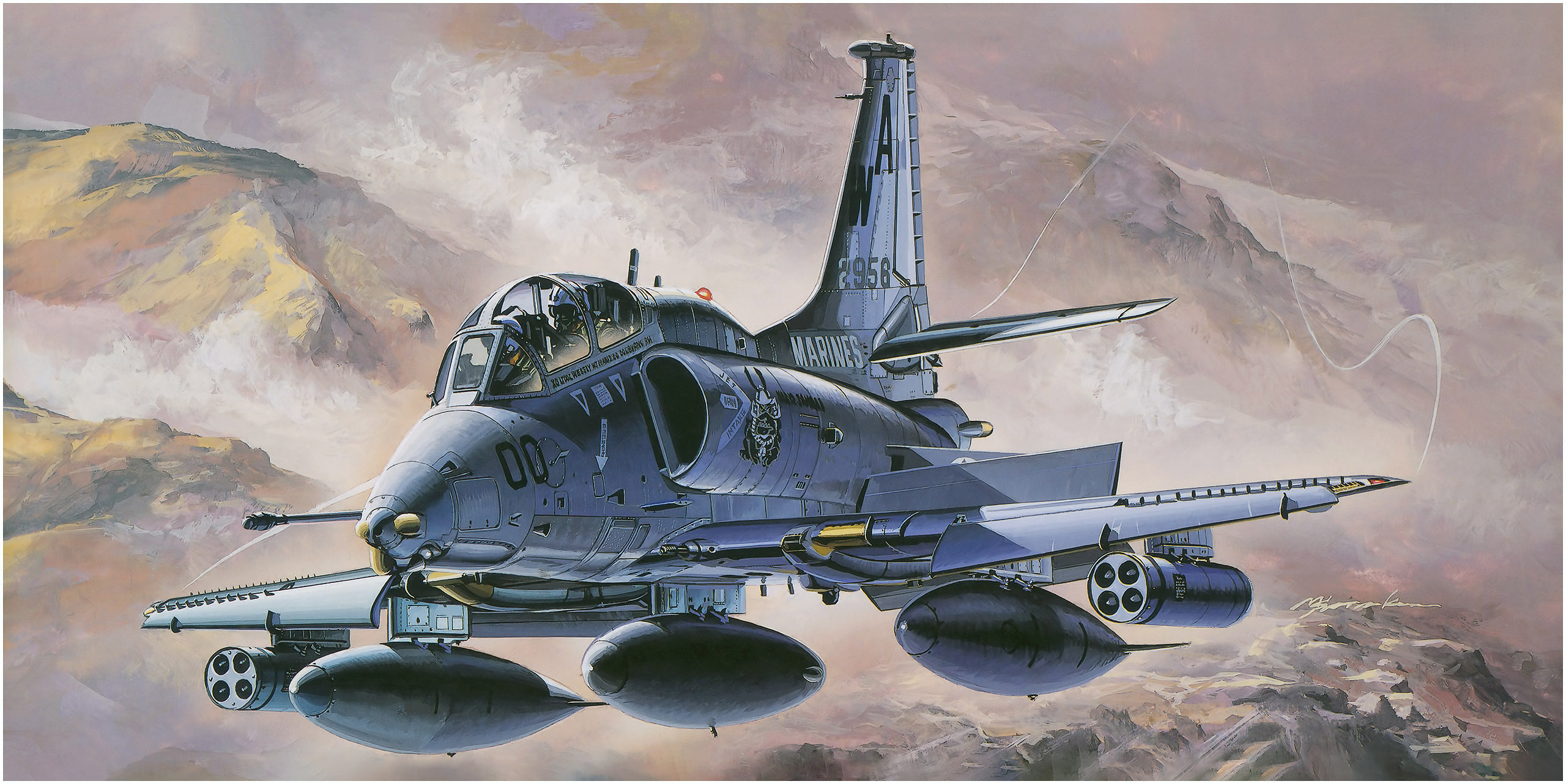 рисунок OA-4M Skyhawk "Samurai"