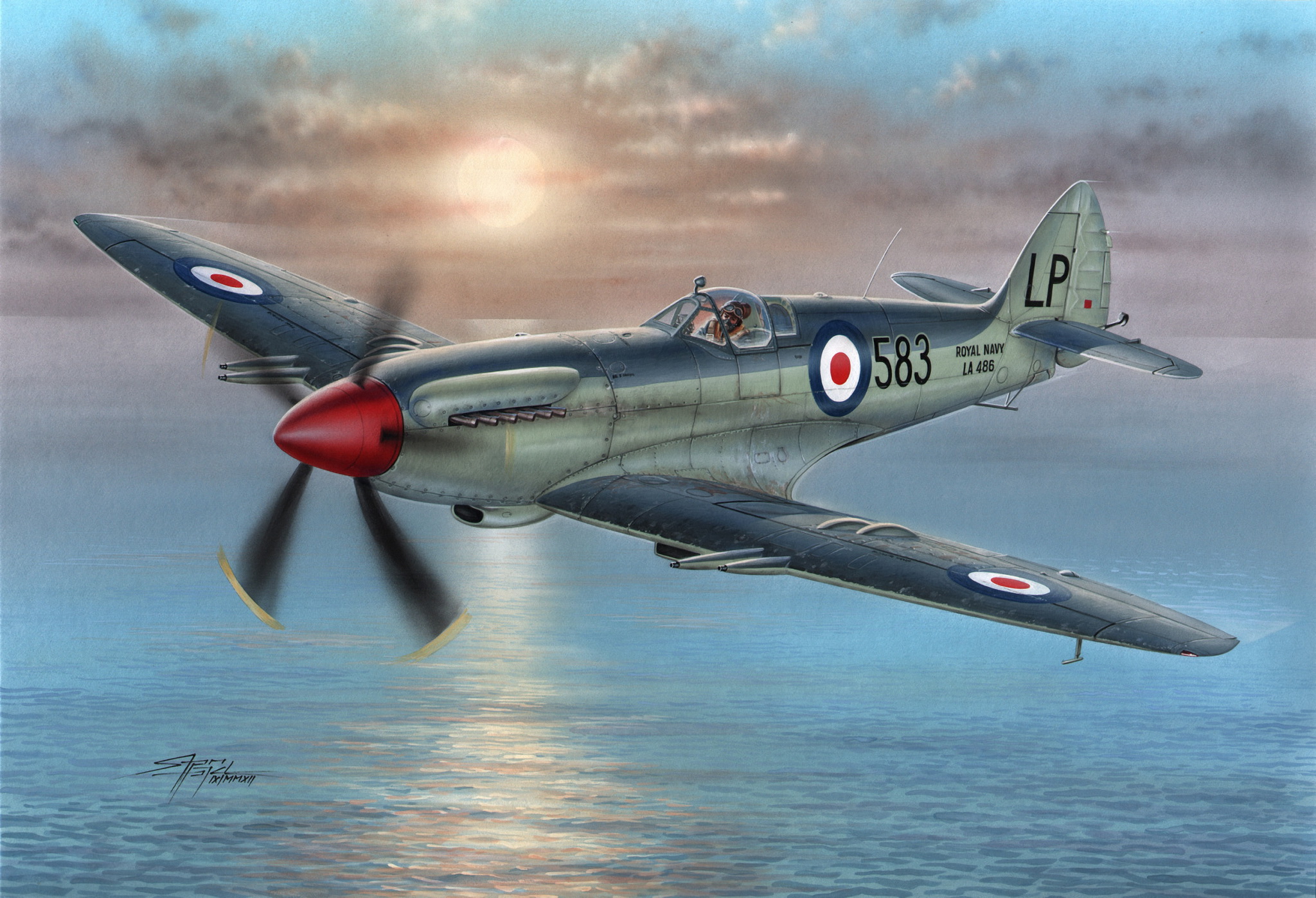 рисунок Supermarine Seafire F Mk.45