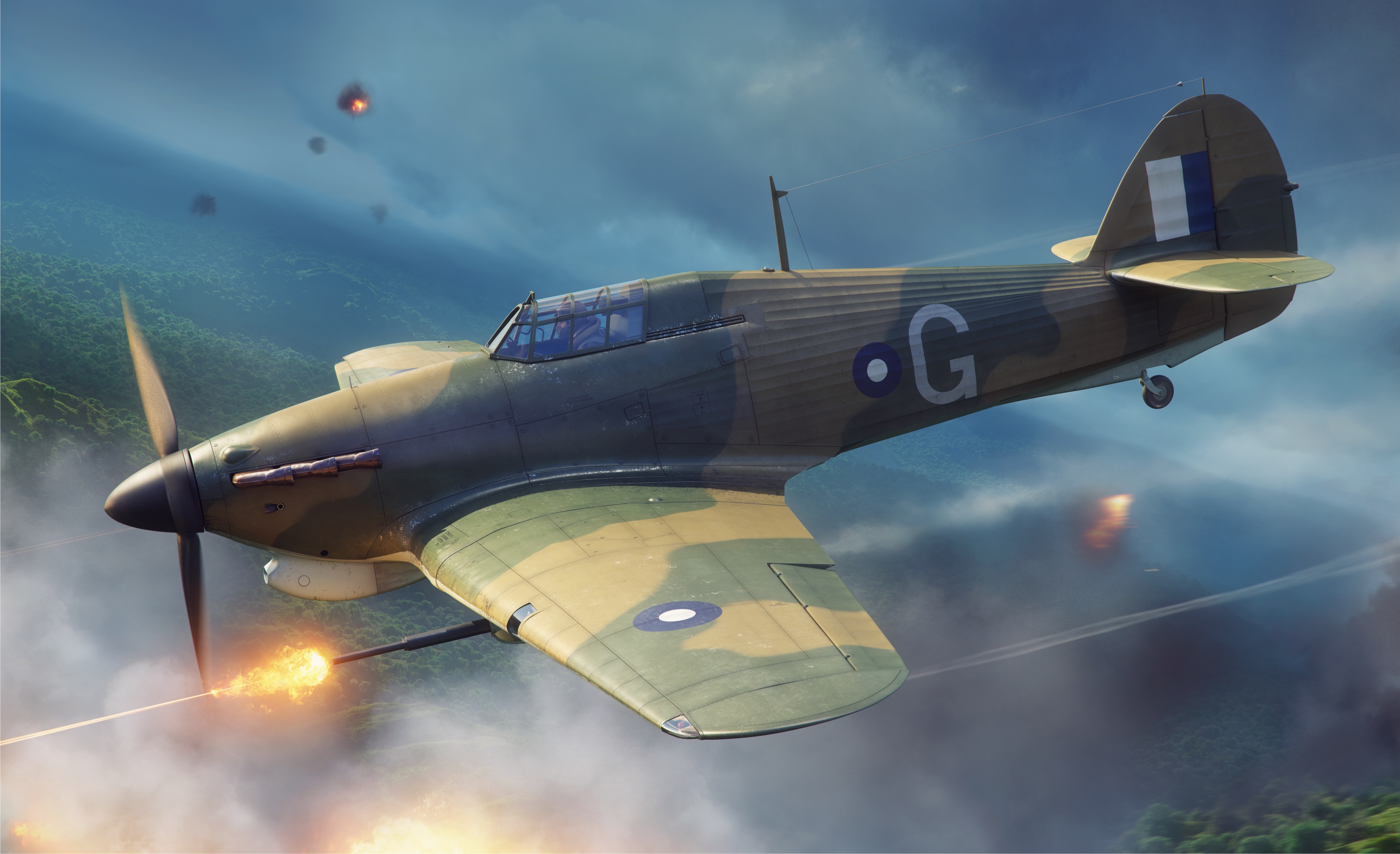 рисунок Hawker Hurricane Mk.IId