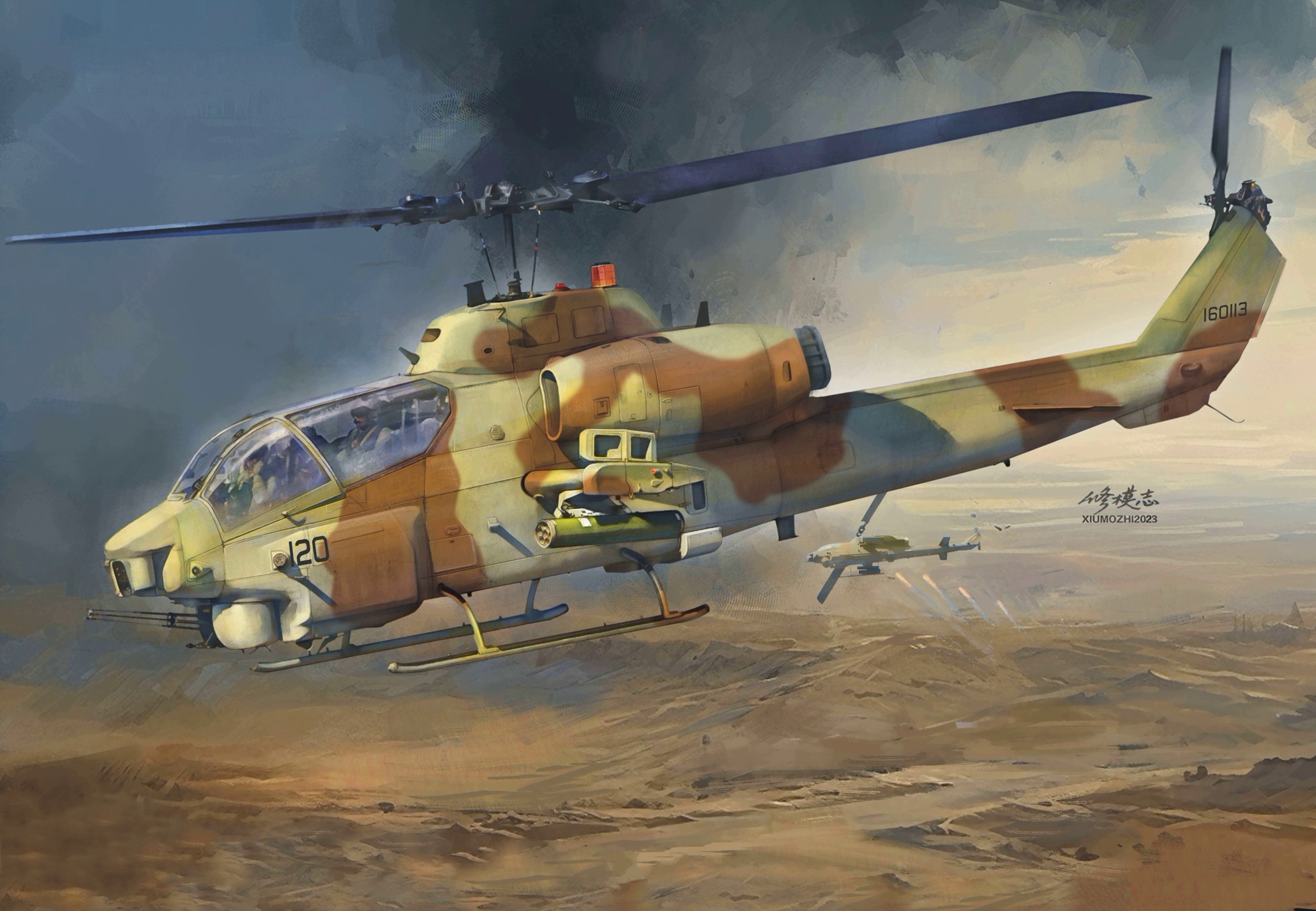 рисунок AH-1W Super Cobra Early Version