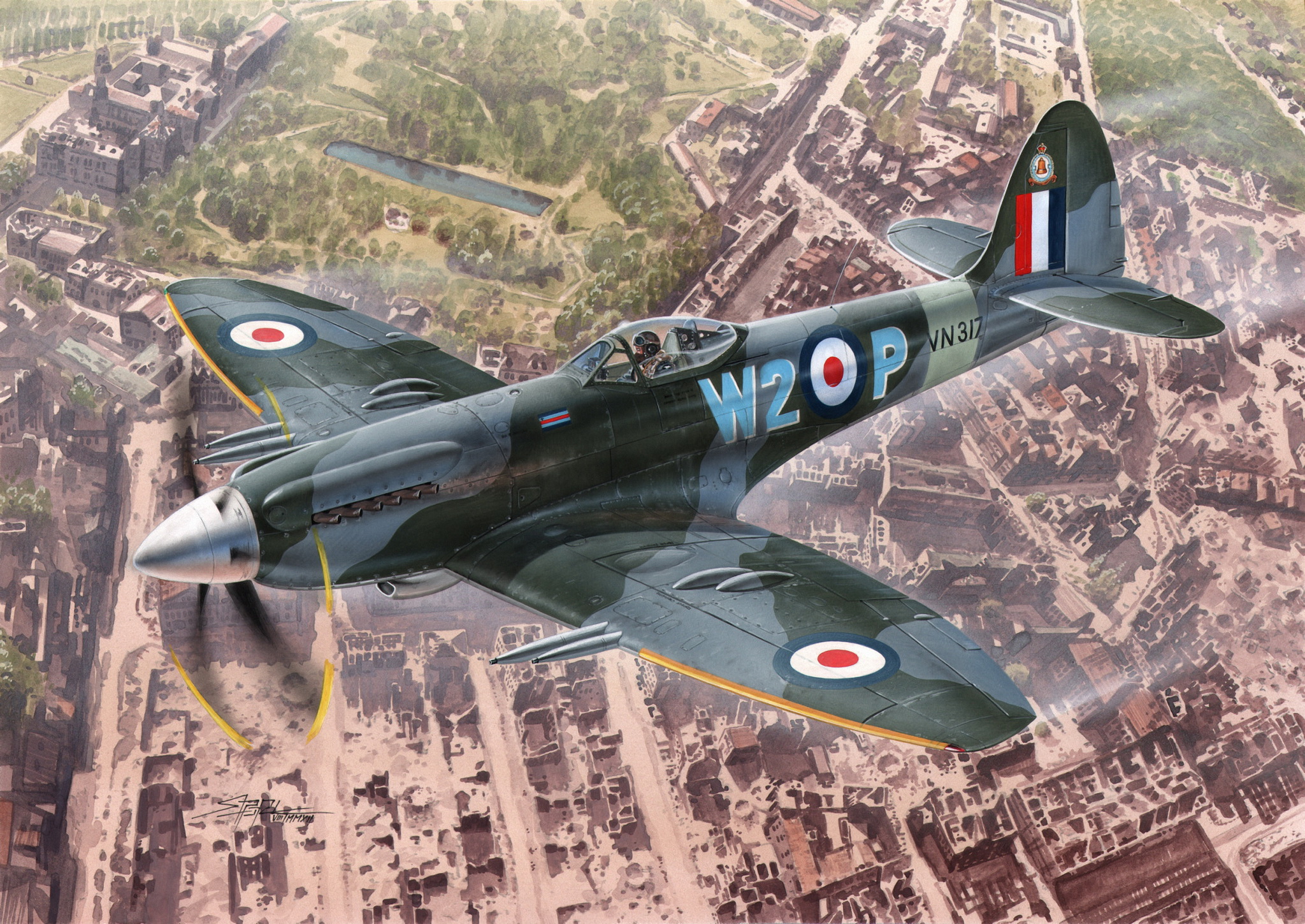рисунок Supermarine Spitfire Mk.24