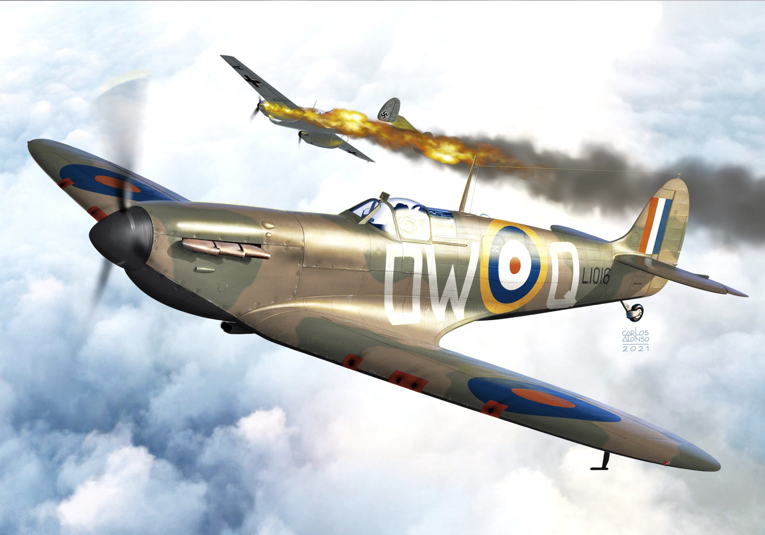 рисунок Supermarine Spitfire Mk.IA