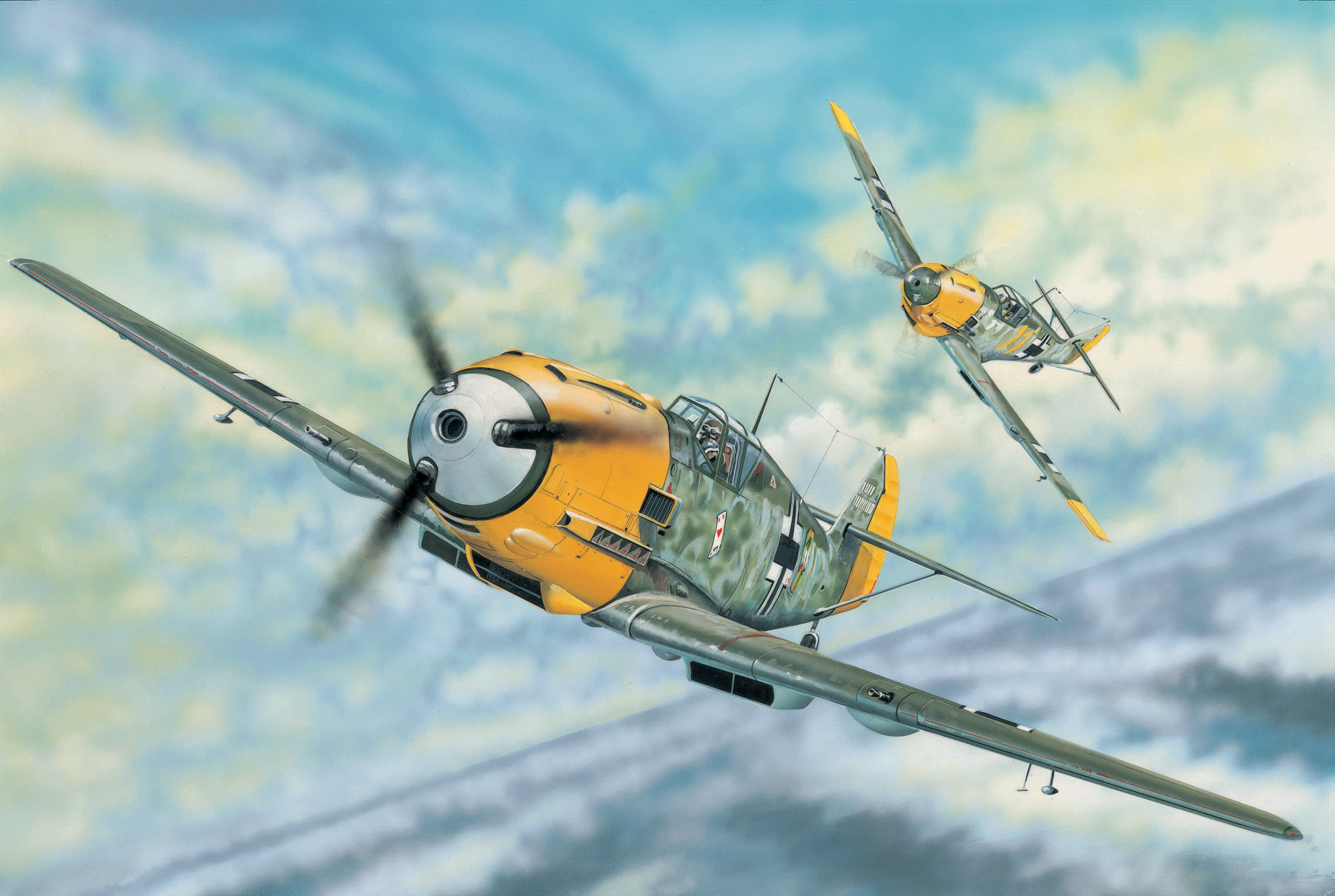 рисунок Messerschmitt Bf 109E-3
