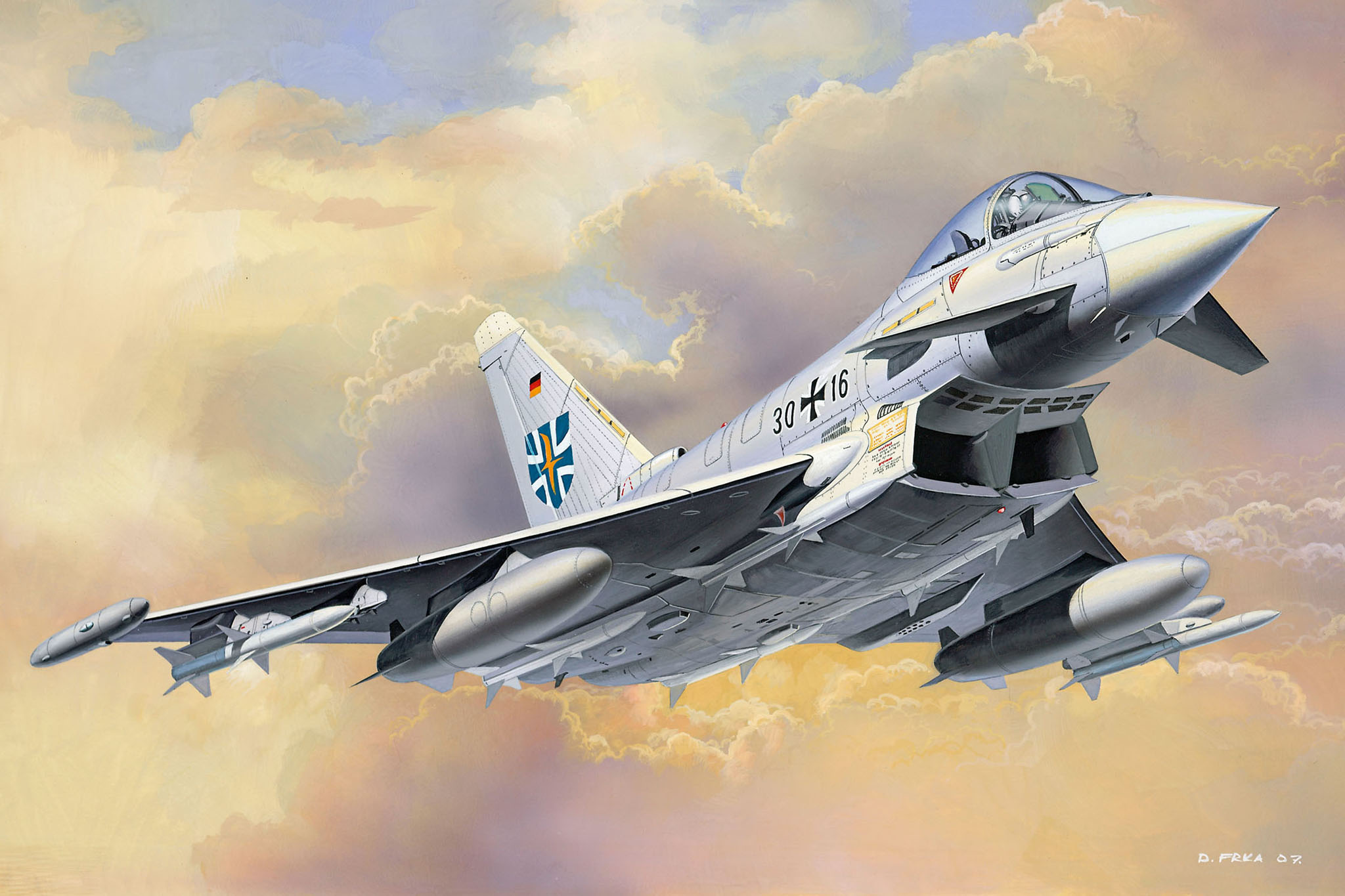 рисунок Eurofighter Typhoon