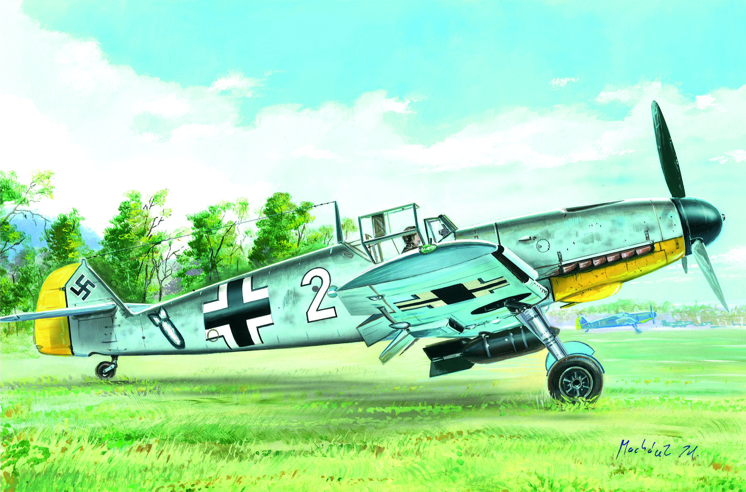 рисунок Messerschmitt Bf 109F-4