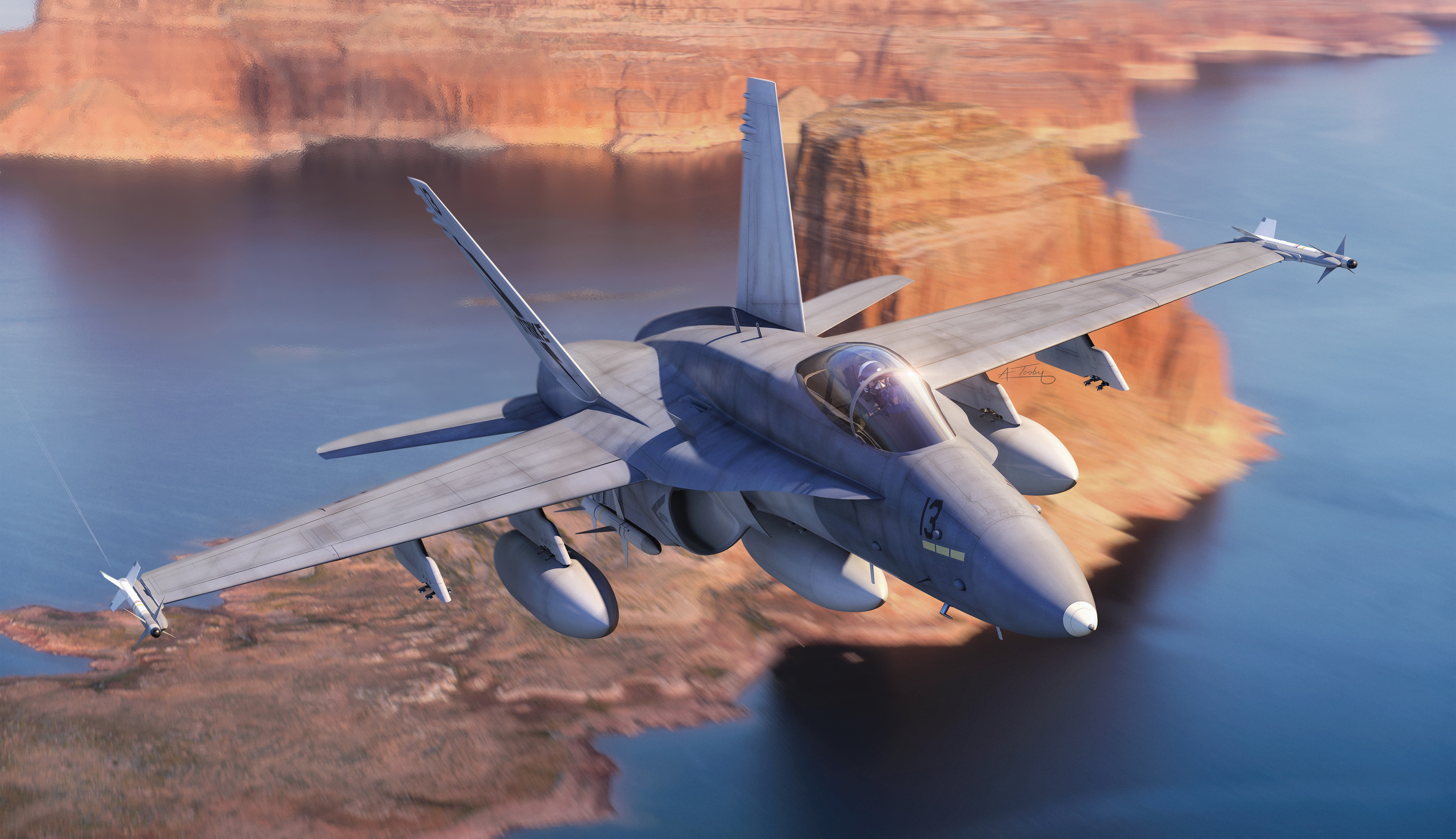 рисунок McDonnell Douglas F/A-18A Hornet