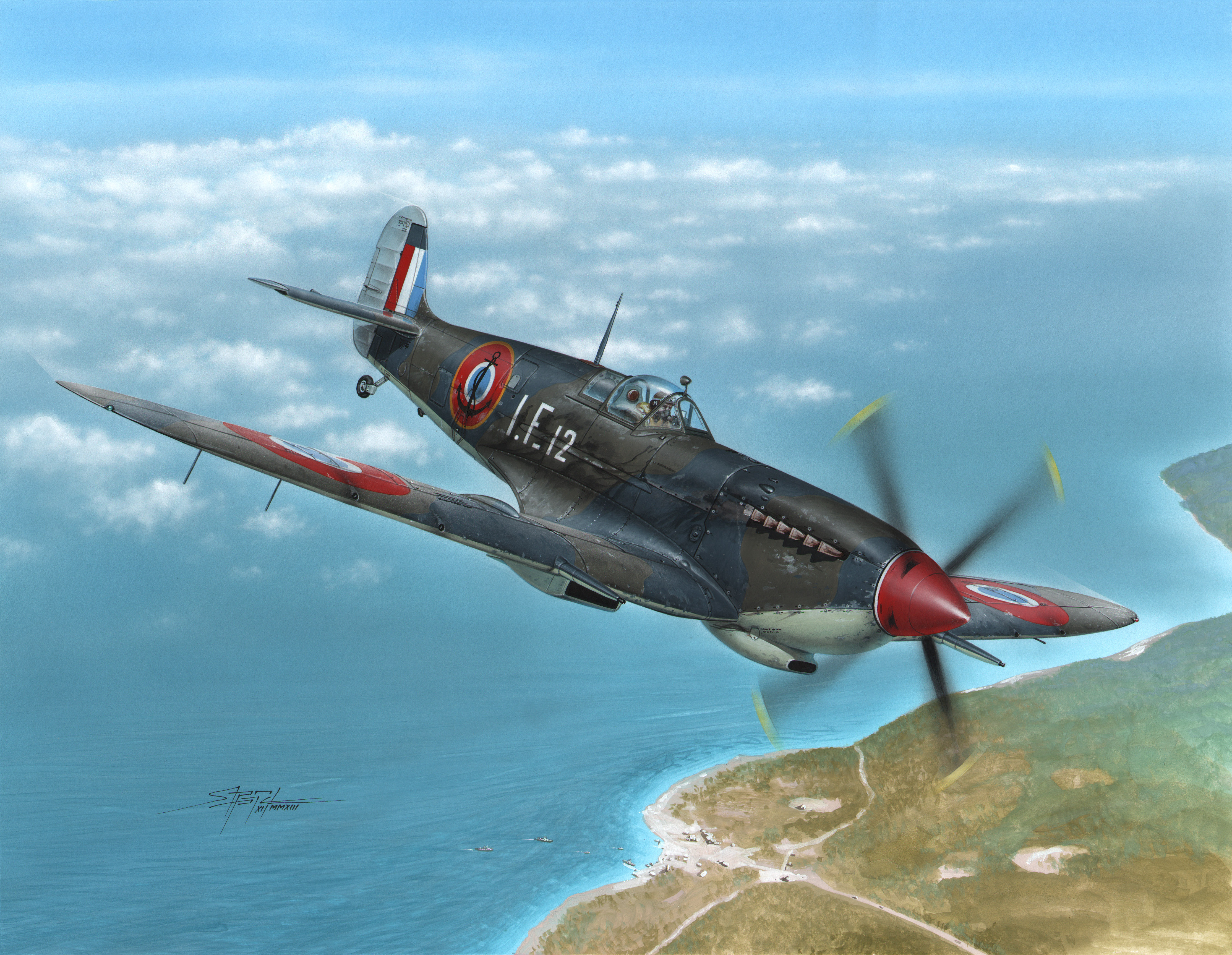 рисунок Supermarine Seafire Mk.III