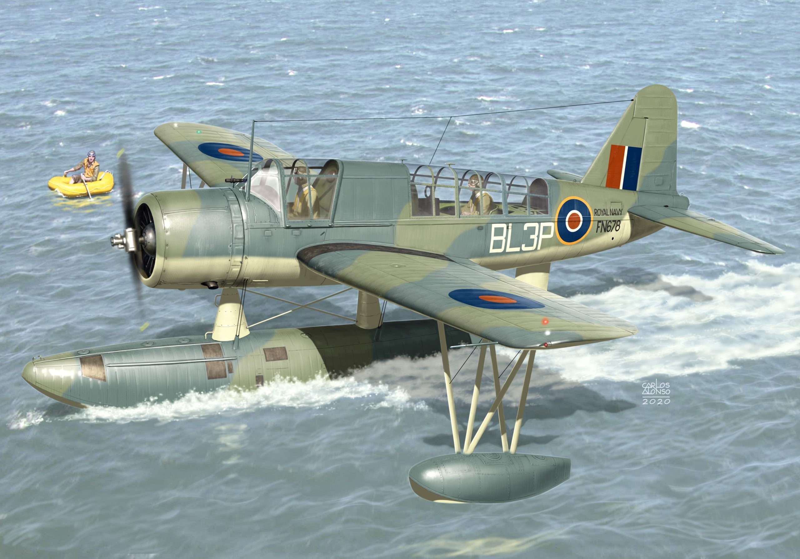 рисунок Kingfisher Mk.I Royal Navy