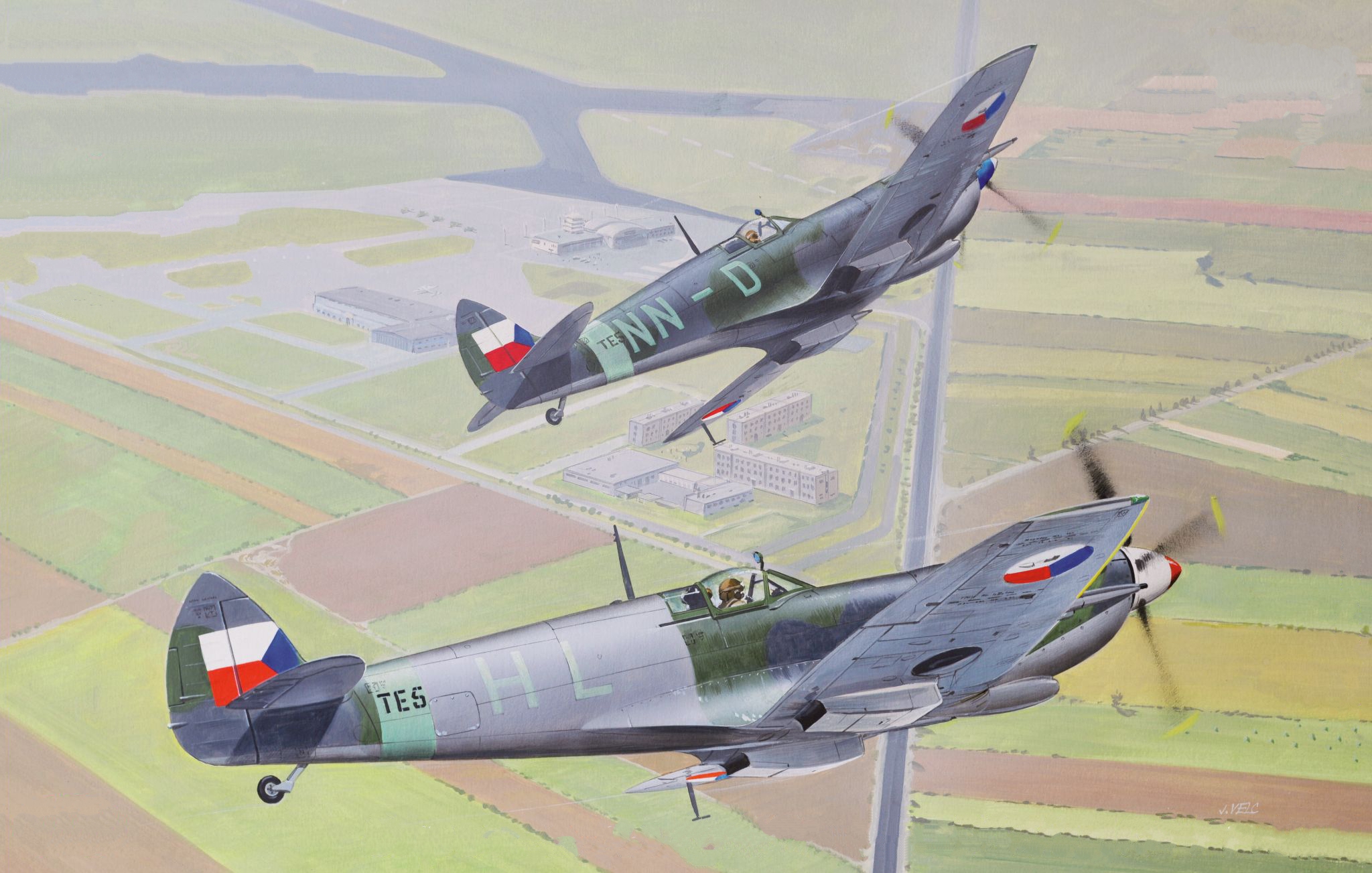 рисунок Supermarine Spitfire LF Mk.IXe