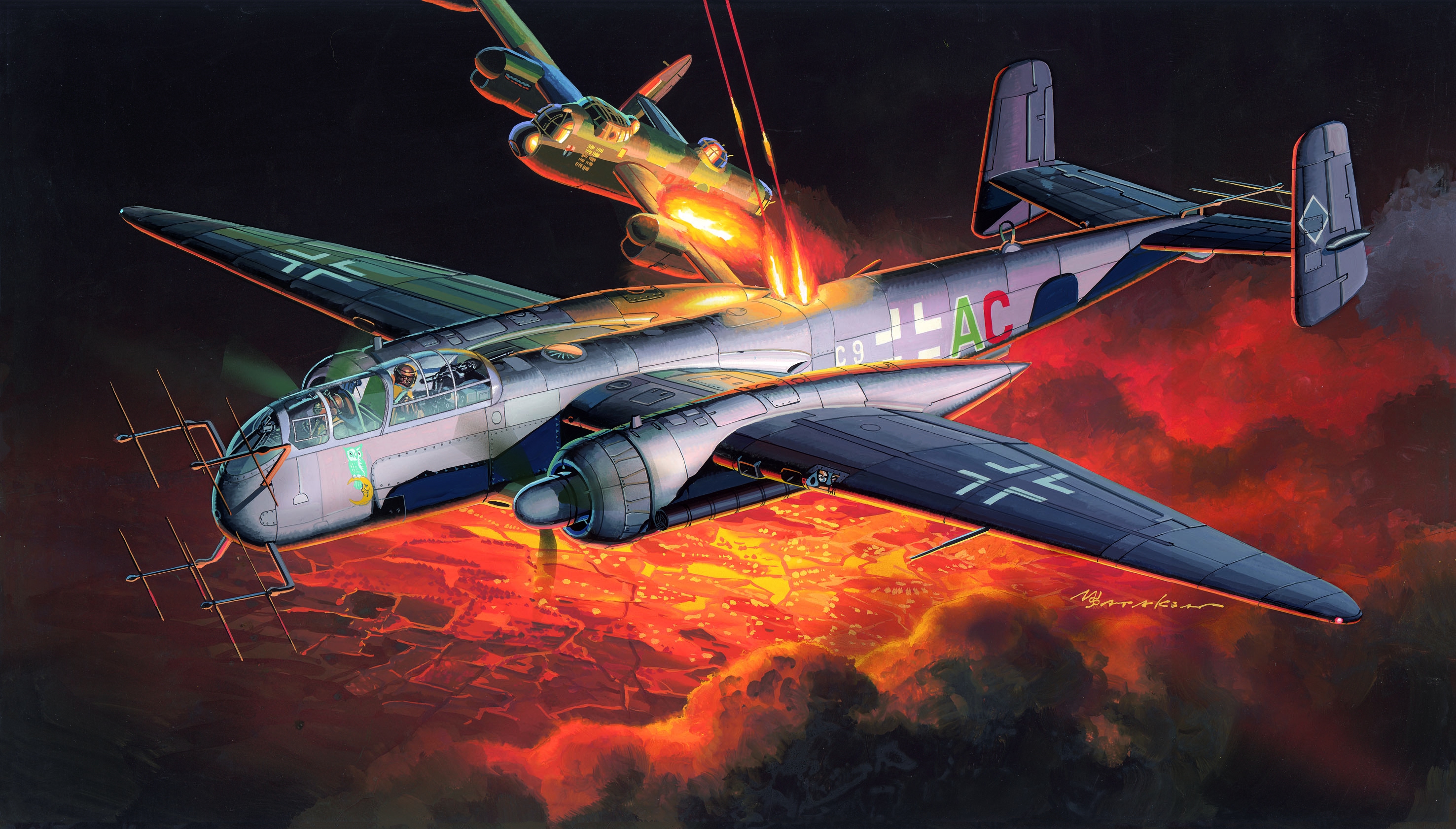 рисунок Heinkel He 219B-1