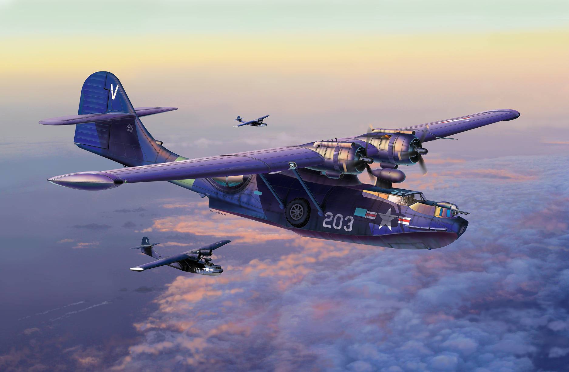 рисунок PBY-5A Catalina