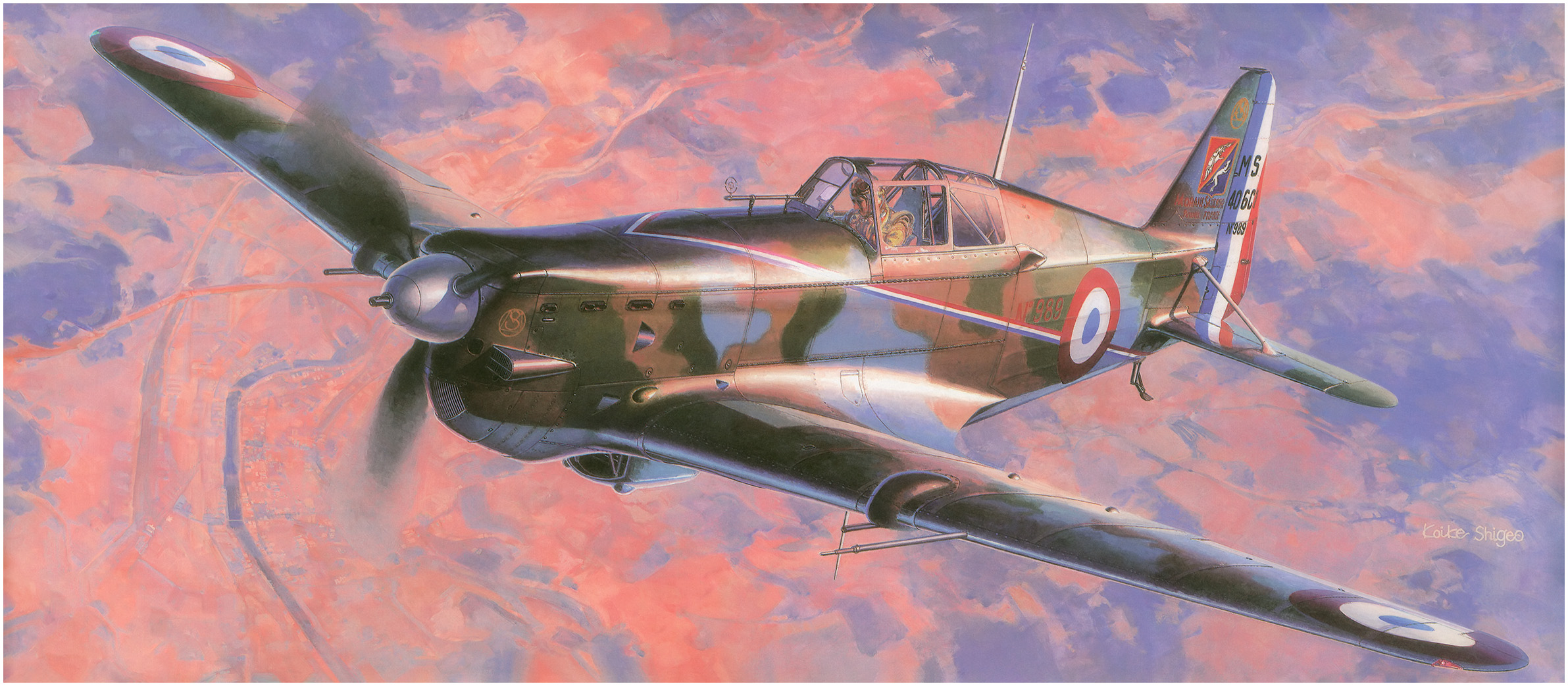 рисунок Morane Saulnier M.S.406 'French Air Force'