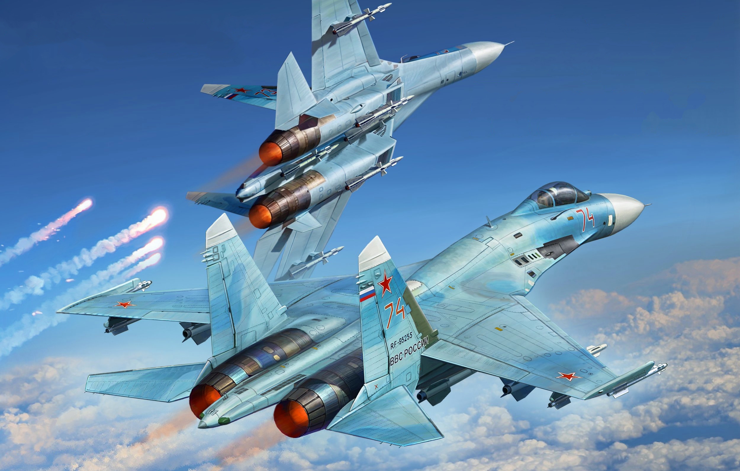 рисунок Su-27 Flanker-B