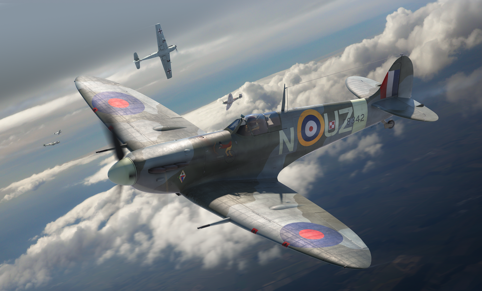 рисунок Supermarine Spitfire Mk.IIa