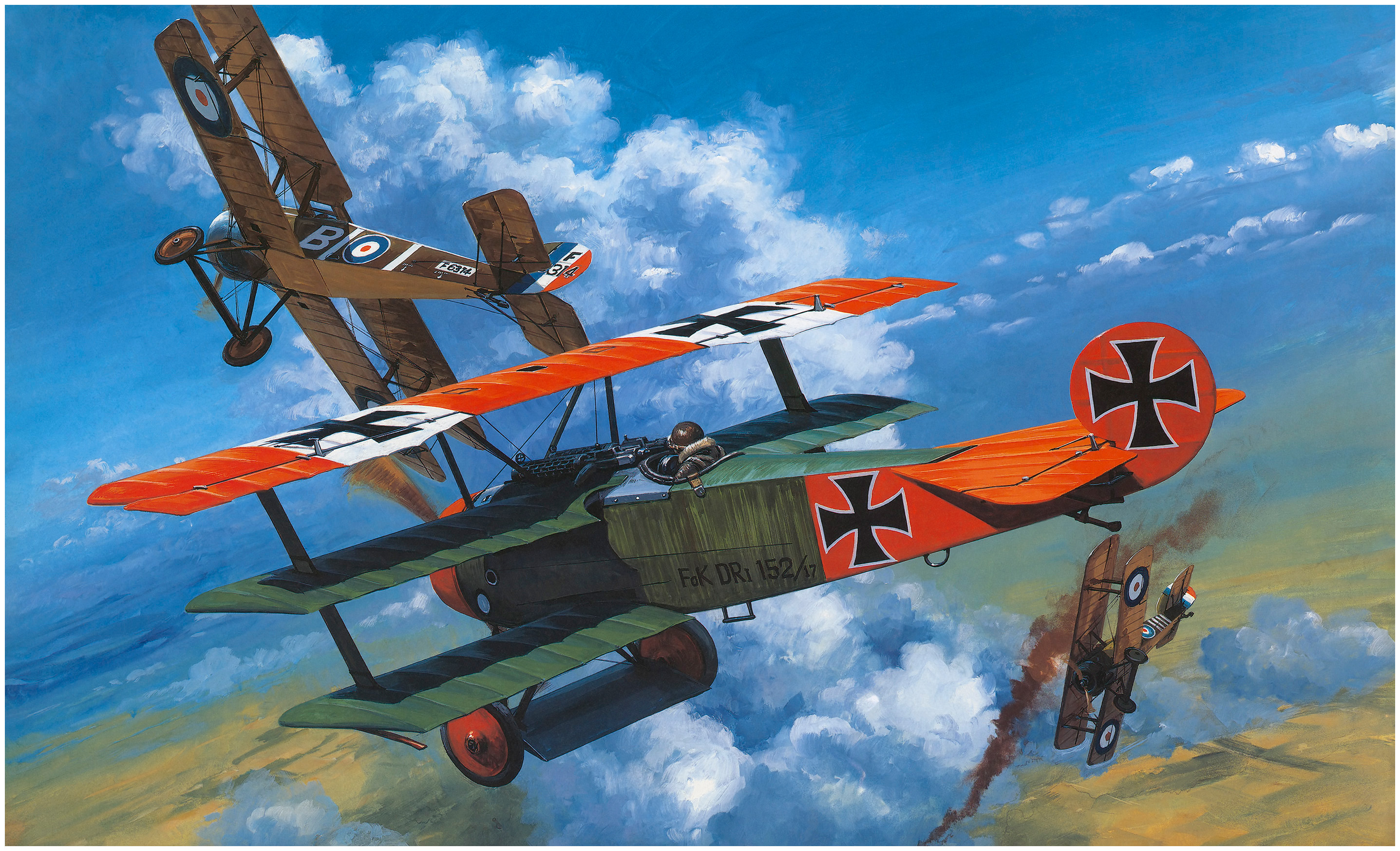 рисунок Fokker Dr.1