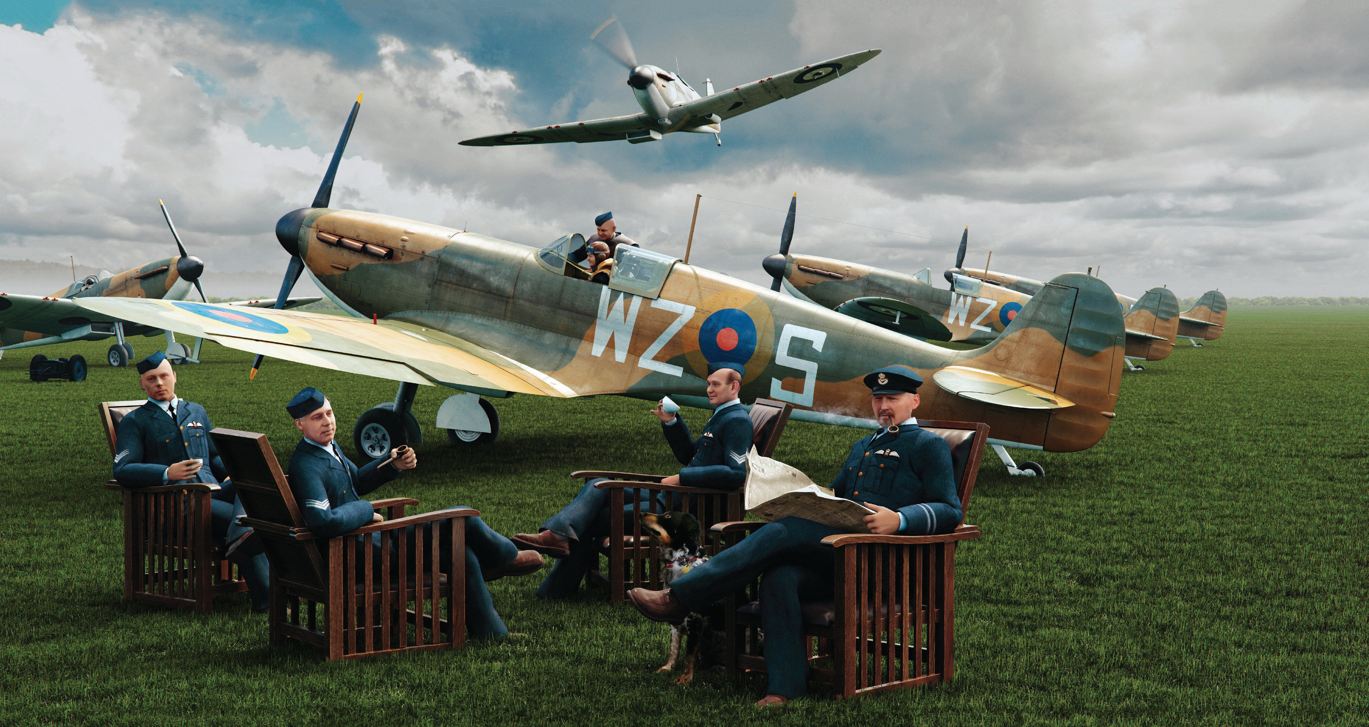 рисунок Spitfire Mk.I Early
