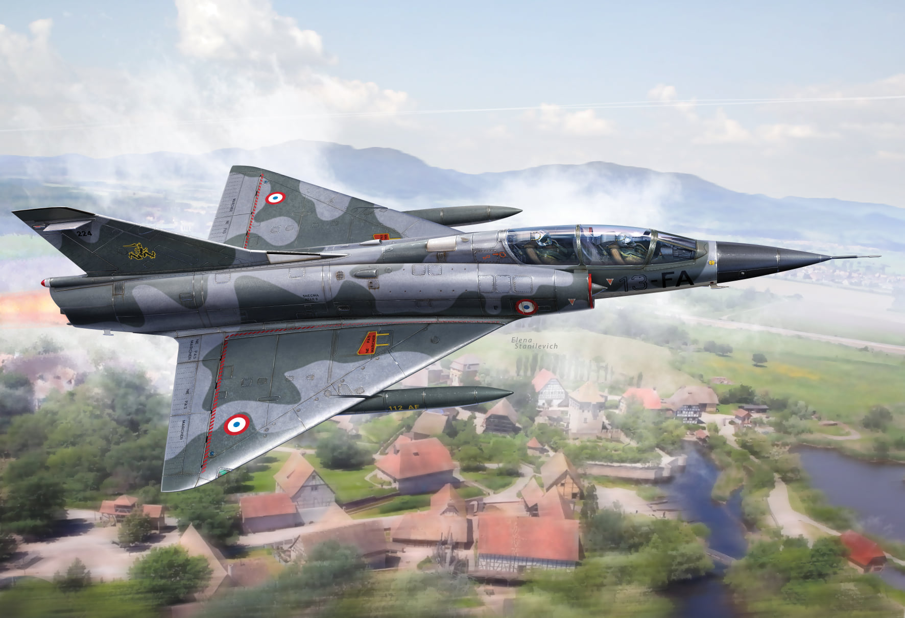 рисунок Mirage IIIB
