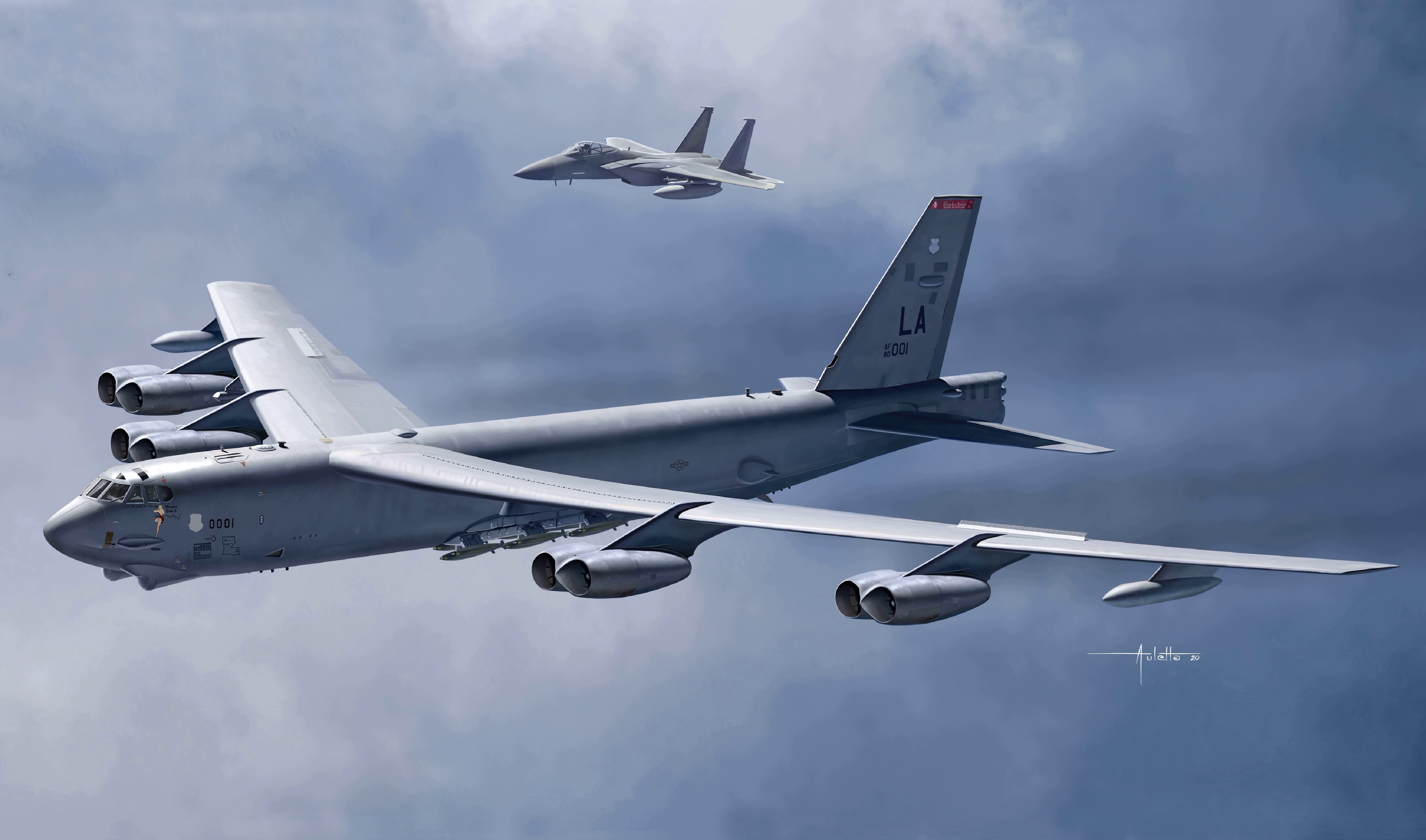 рисунок USAF Boeing B-52H
