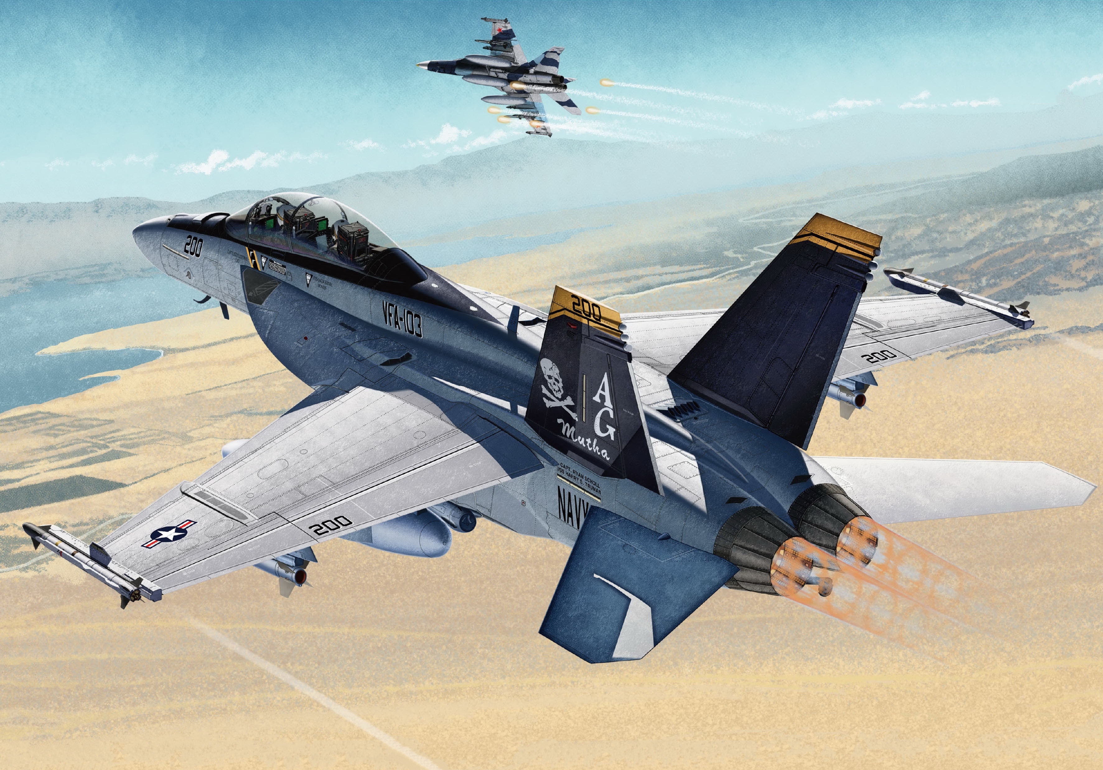 рисунок USN F/A-18F