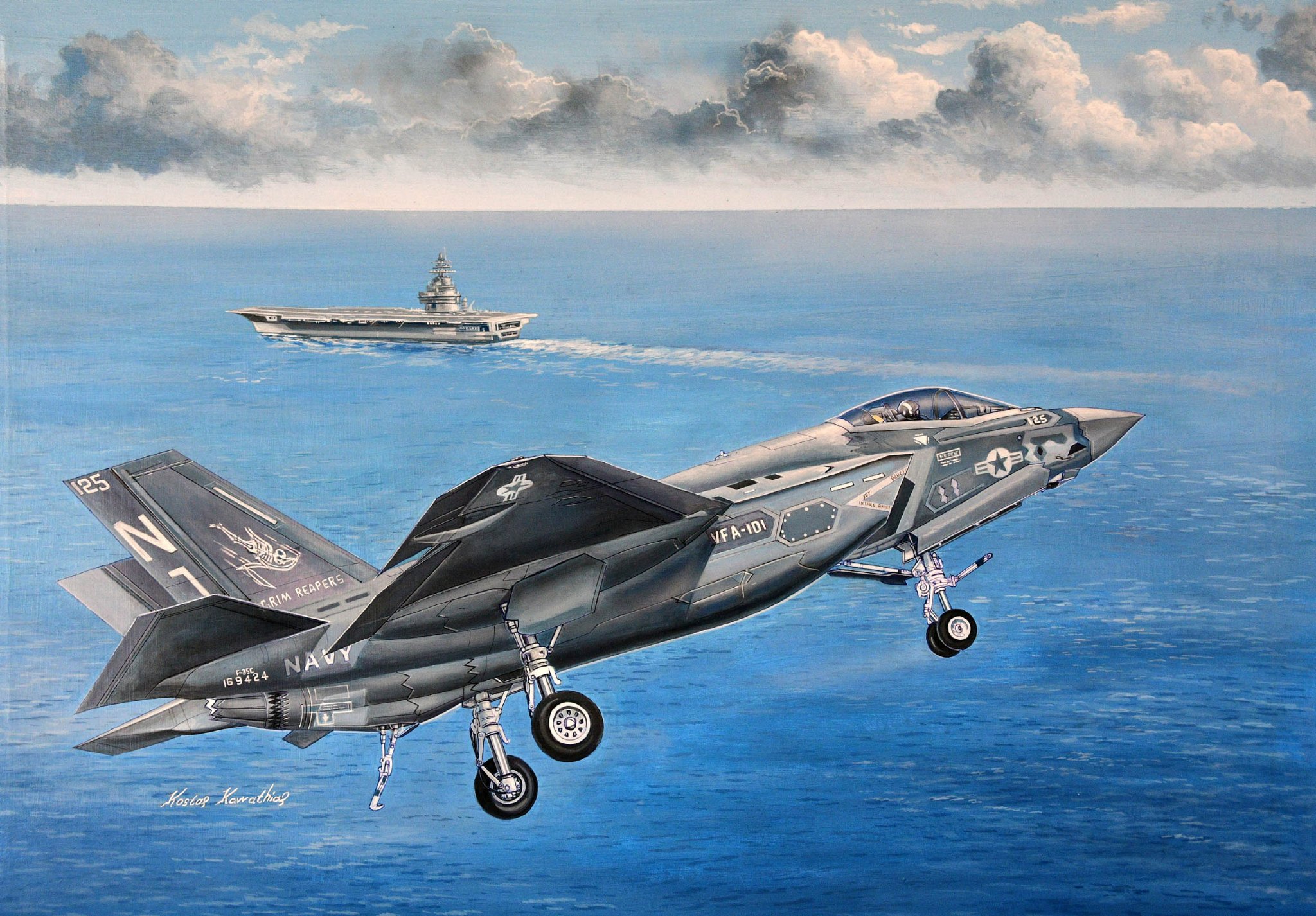 рисунок F-35C Lightning