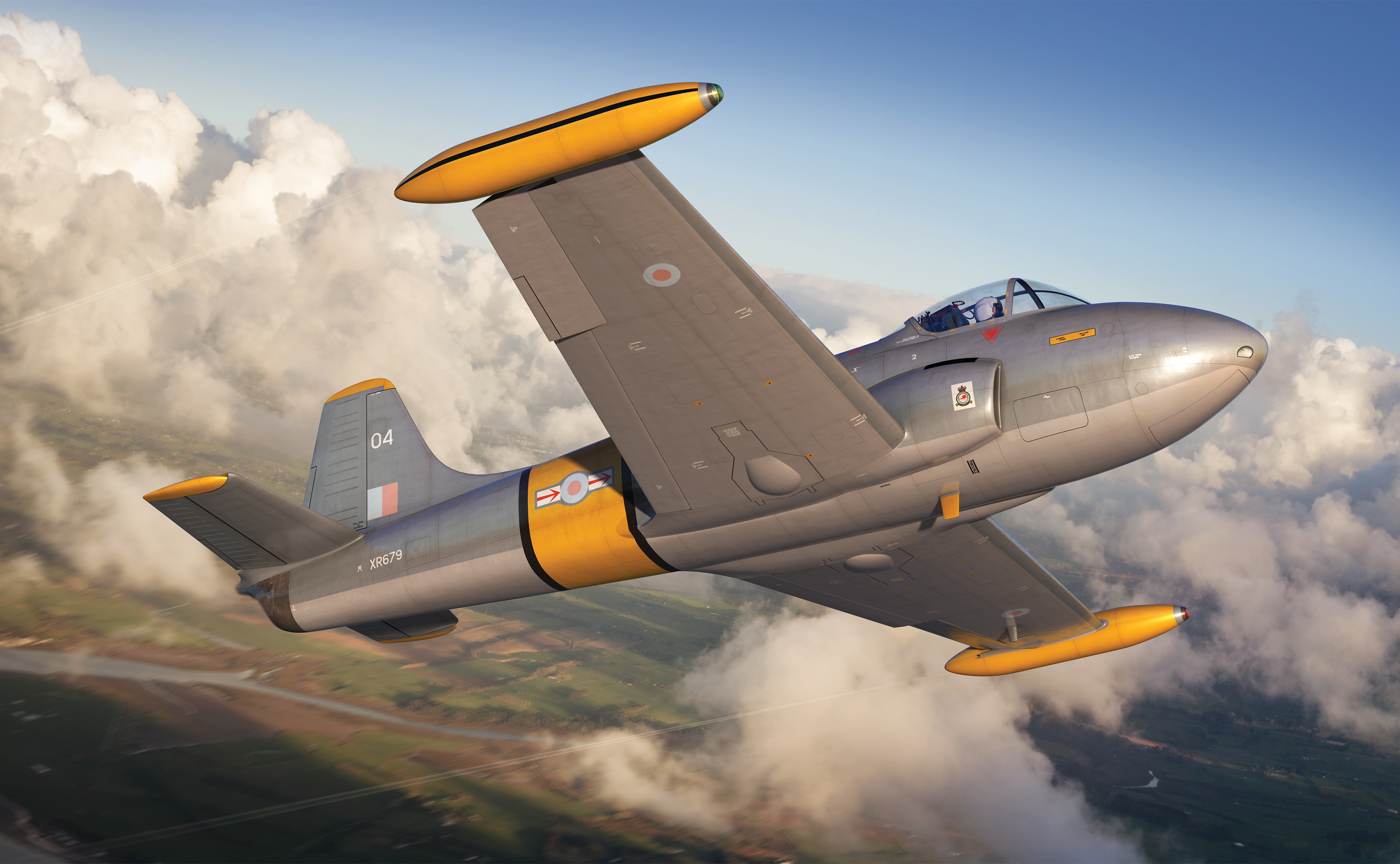 рисунок Hunting Percival Jet Provost T.4