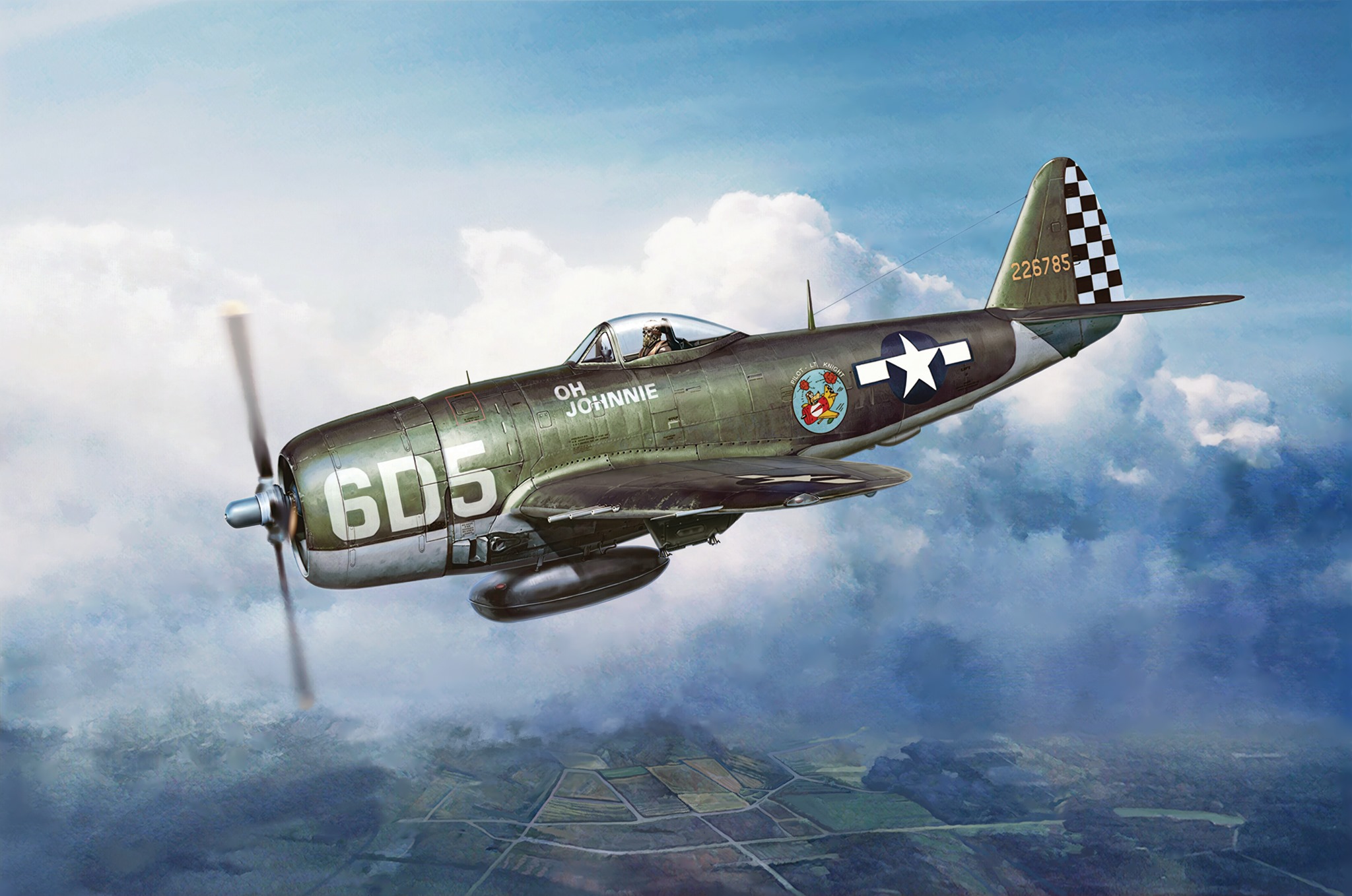 рисунок P-47D Thunderbolt